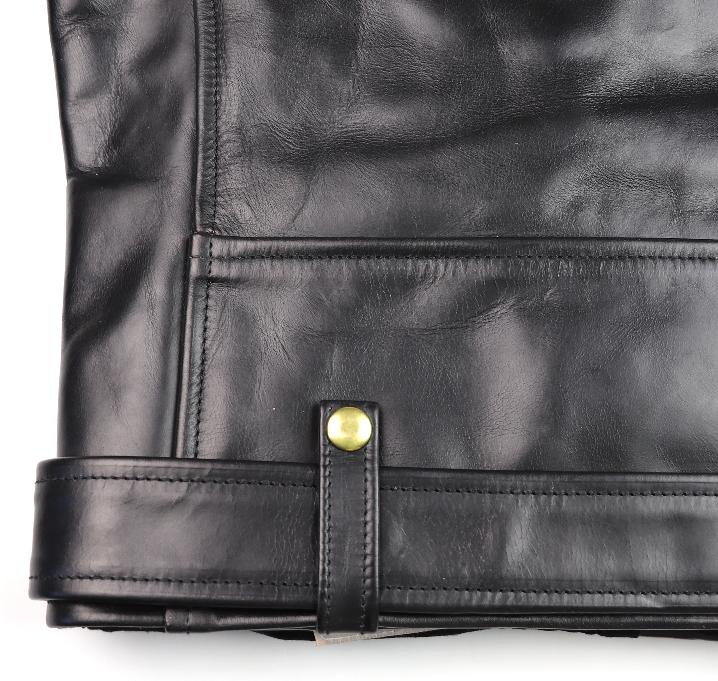 Aero D-Pocket Ridley with removable Mouton Collar, size 40, Black CXL Steerhide
