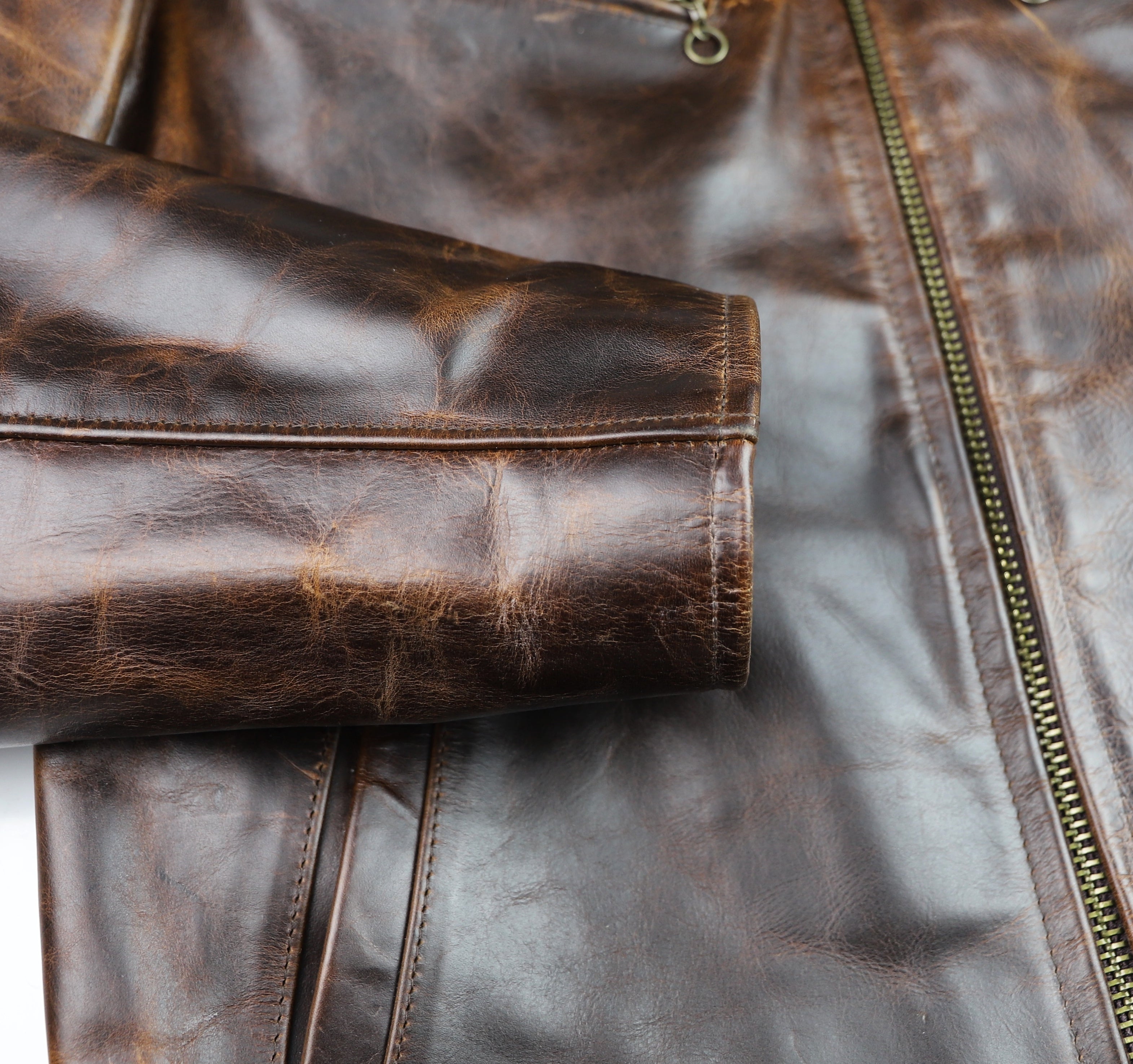 Schott 673, Brown Cowhide, size Medium