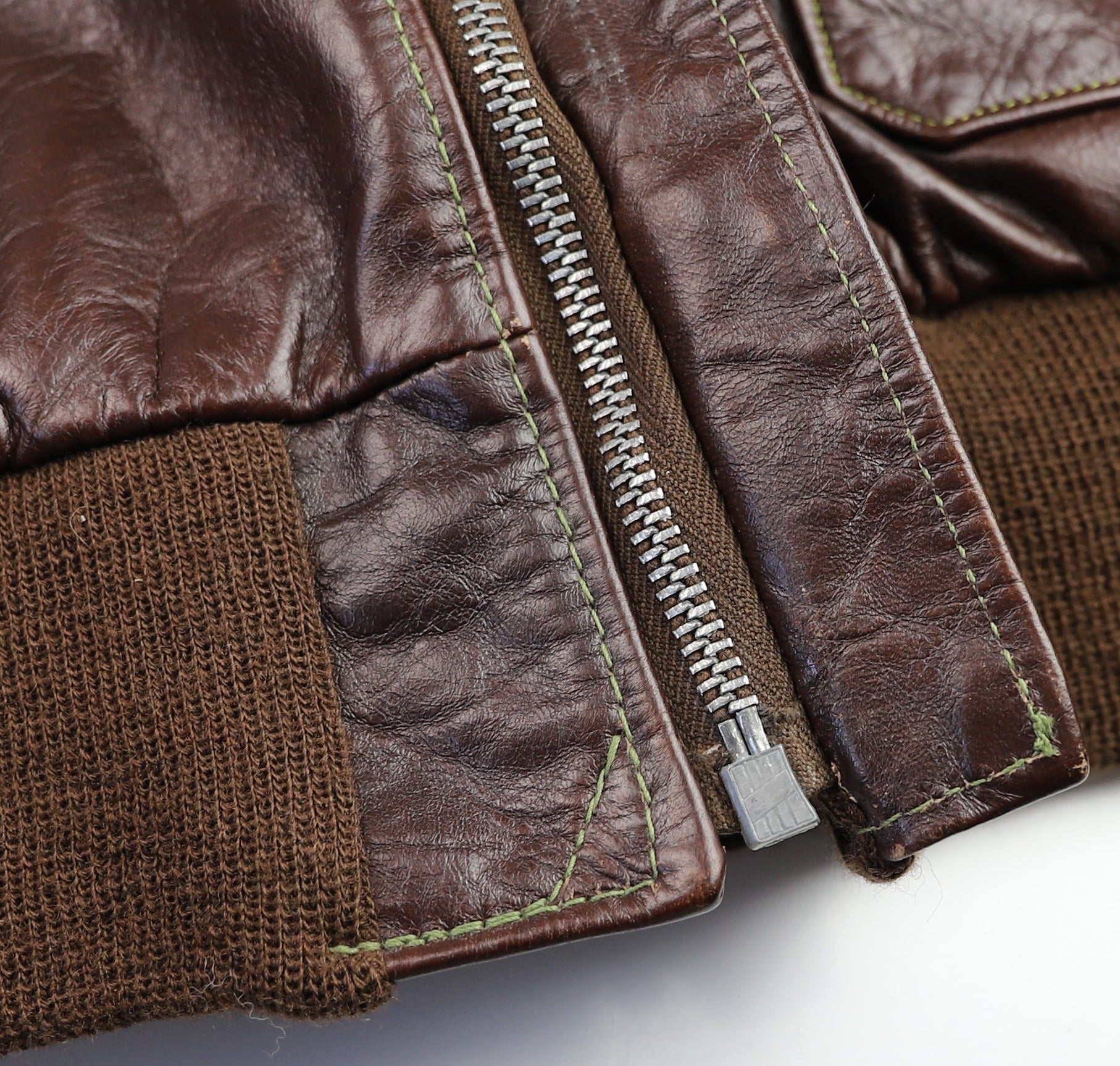 Goodwear A-2 Military Flight Jacket, Gently Worn, size 44, Seal Horsehide