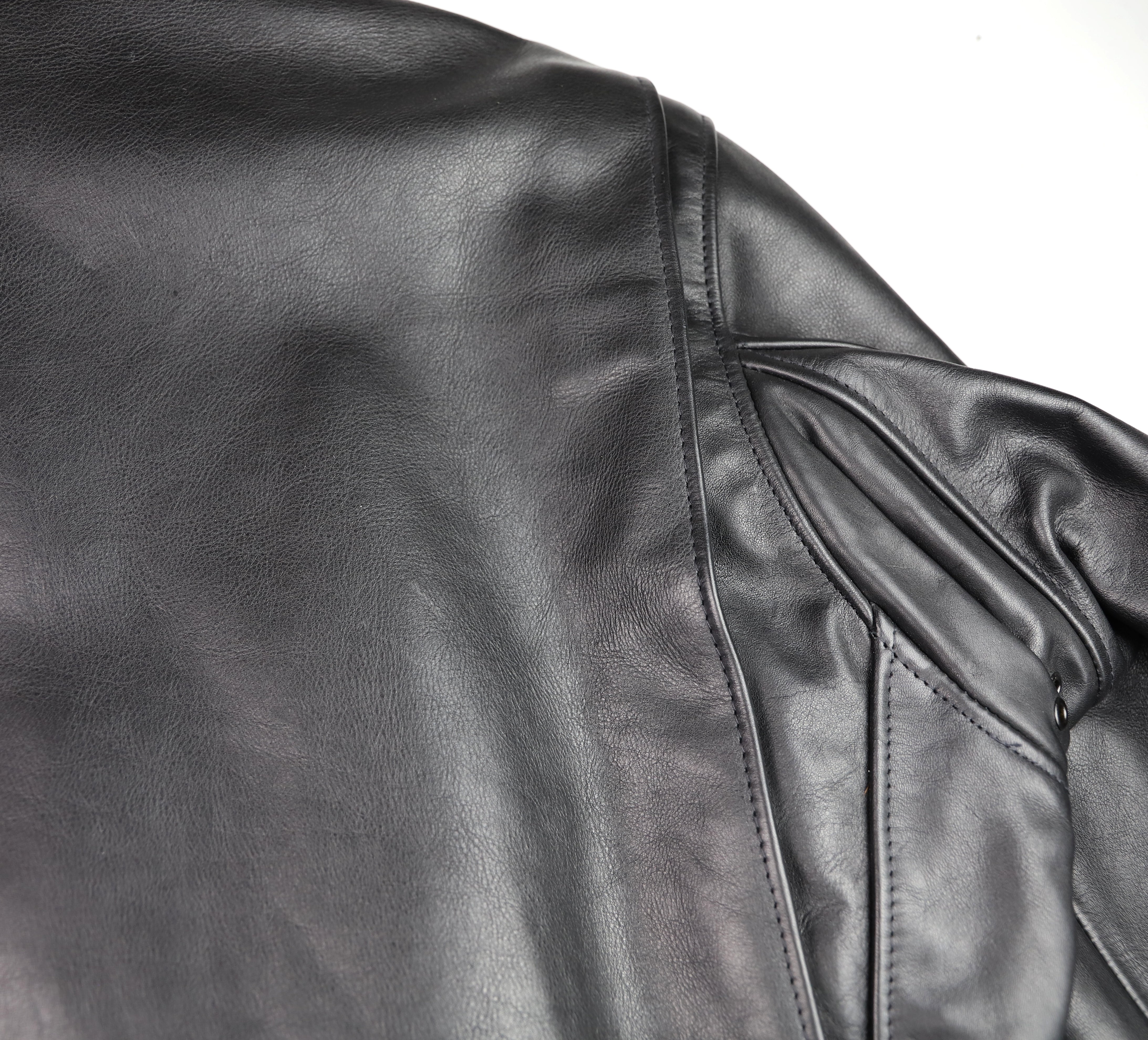 Schott 141 Cafe Racer, Black Cowhide, size 46L