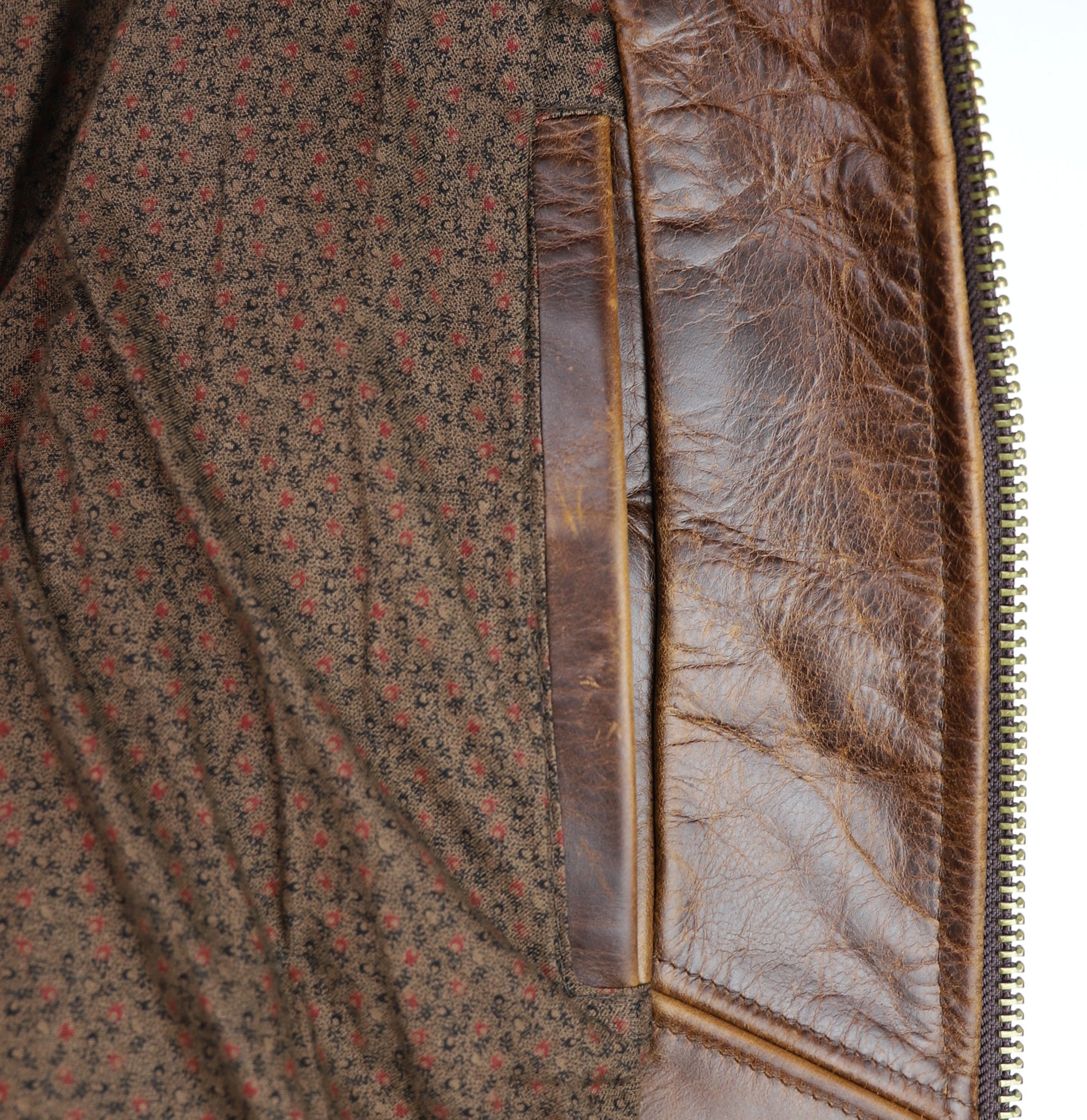 Schott 673, Brown Cowhide, size XL