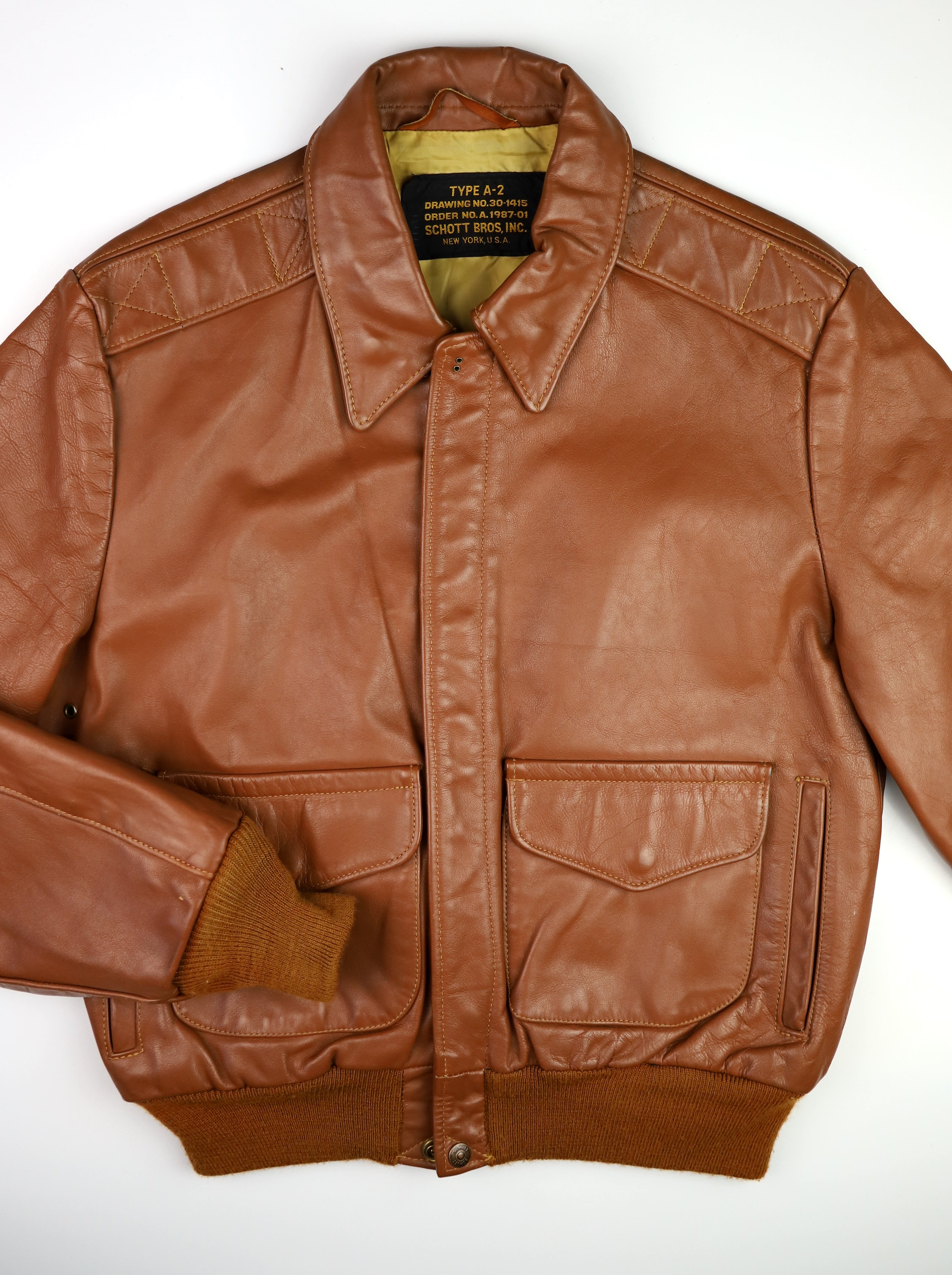 Vintage Schott A-2 Flight Jacket, size 40