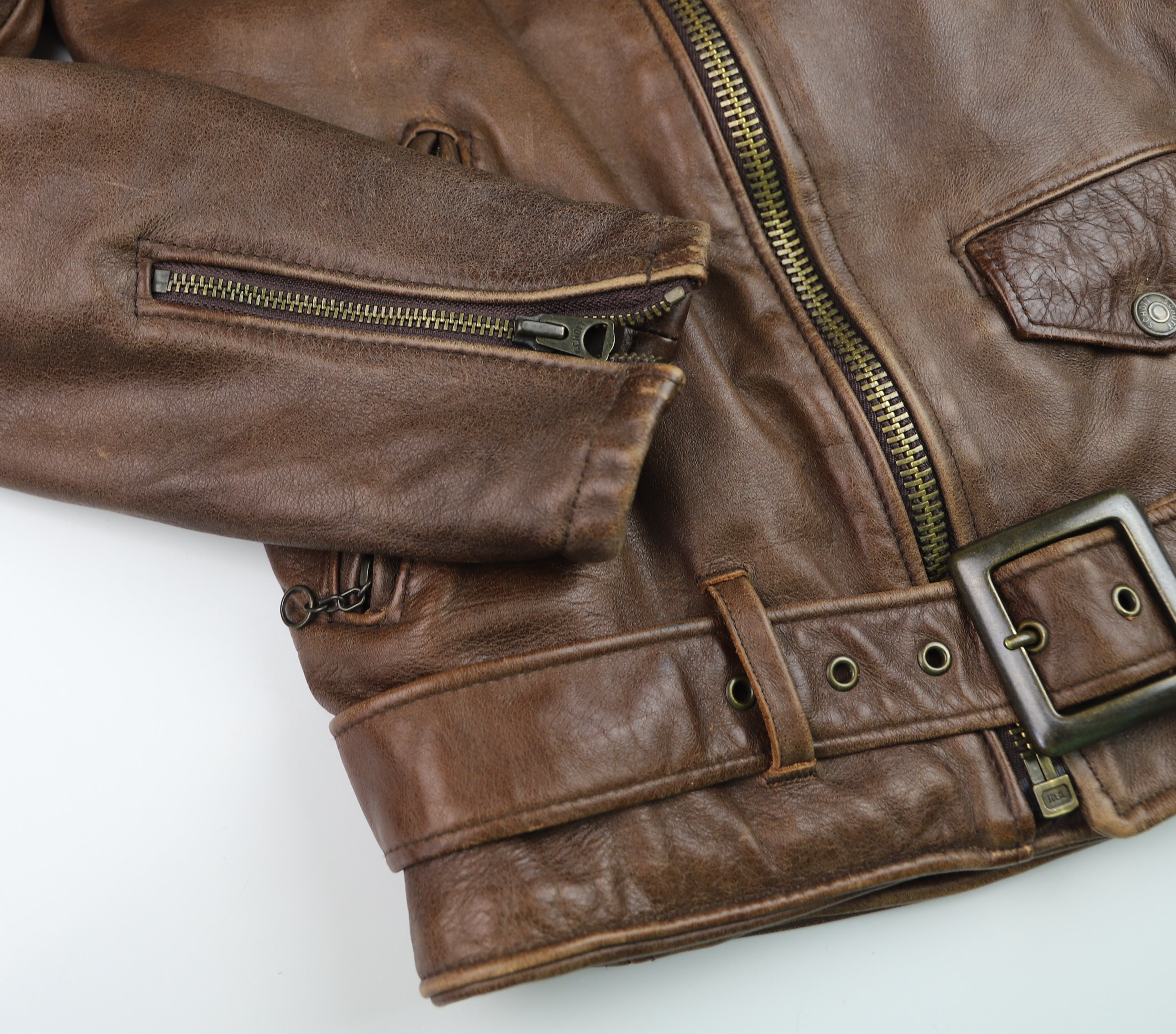 Schott Perfecto 626VN, Brown Cowhide, size Small