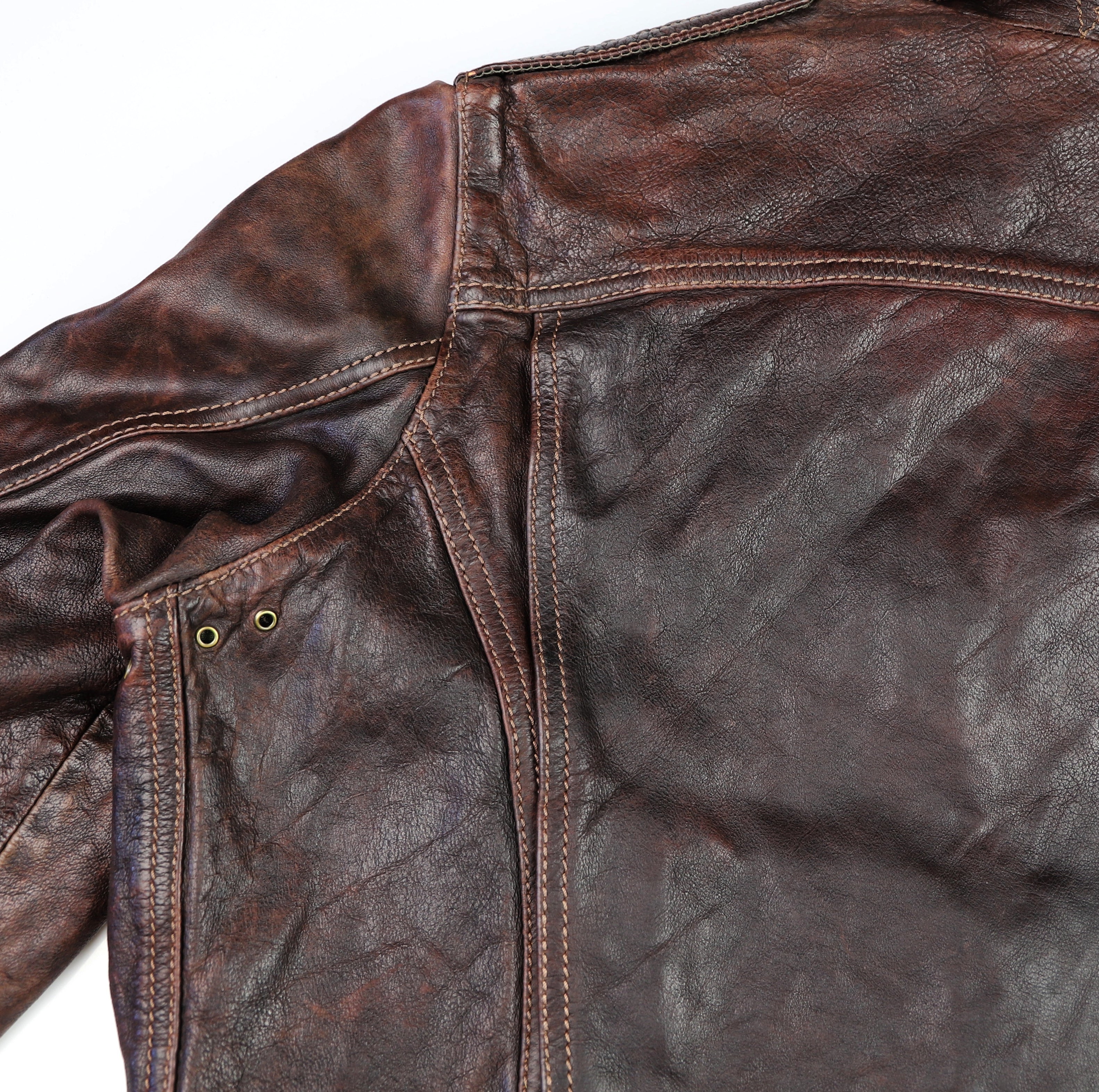 Thedi Atlas Deluxe Half Belt, size XXL, Hand Dyed Cocoa Toscano