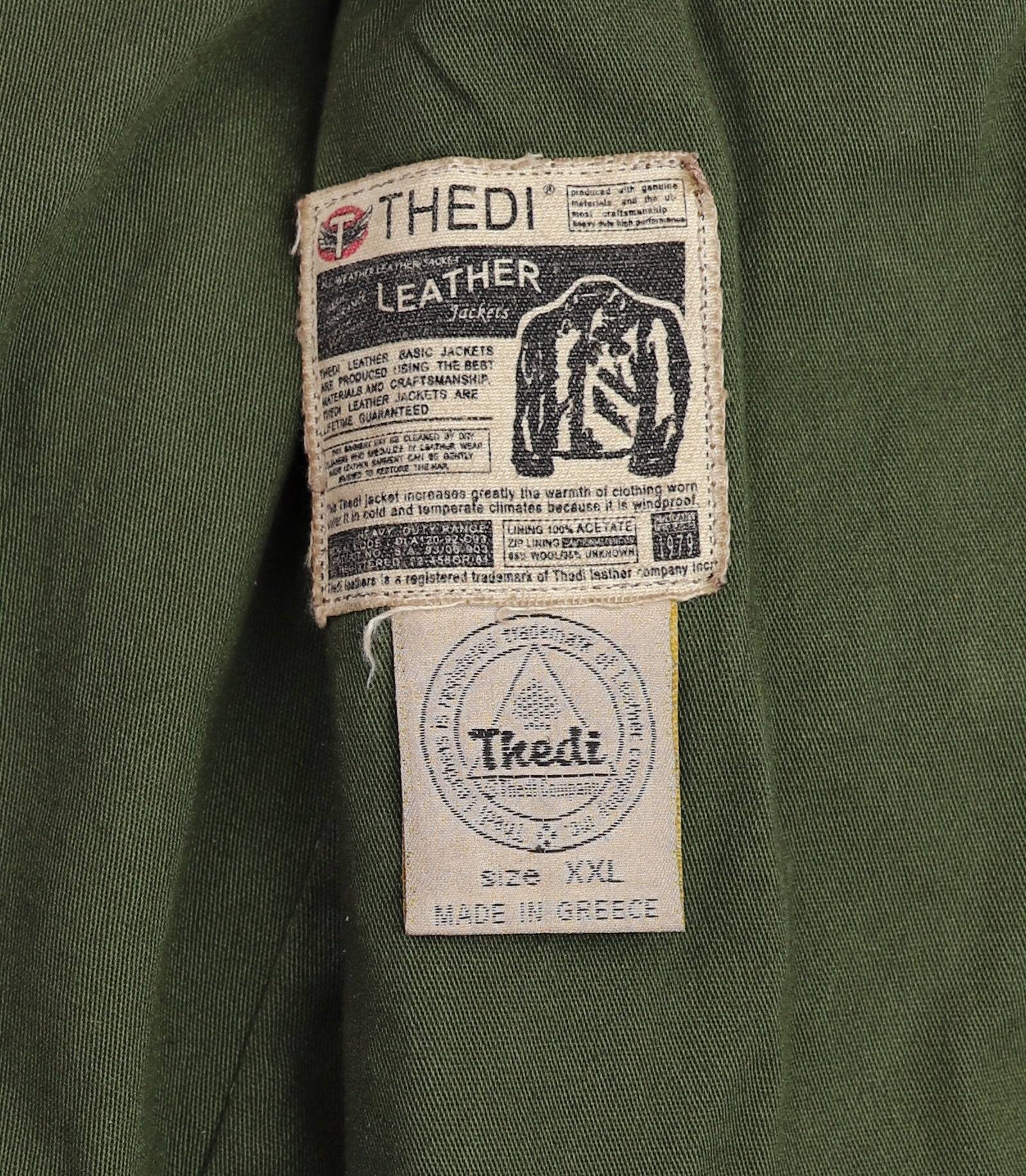 Thedi Atlas Deluxe Half Belt, size XXL, Hand Dyed Cocoa Buffalo