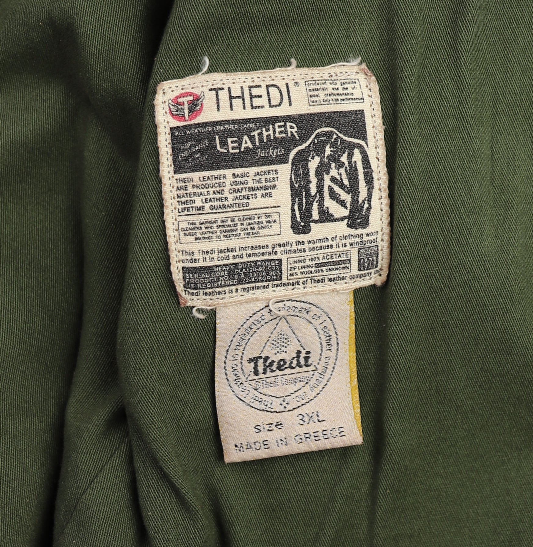 Thedi Atlas Deluxe Half Belt, size 3XL, Hand Dyed Cocoa Toscano