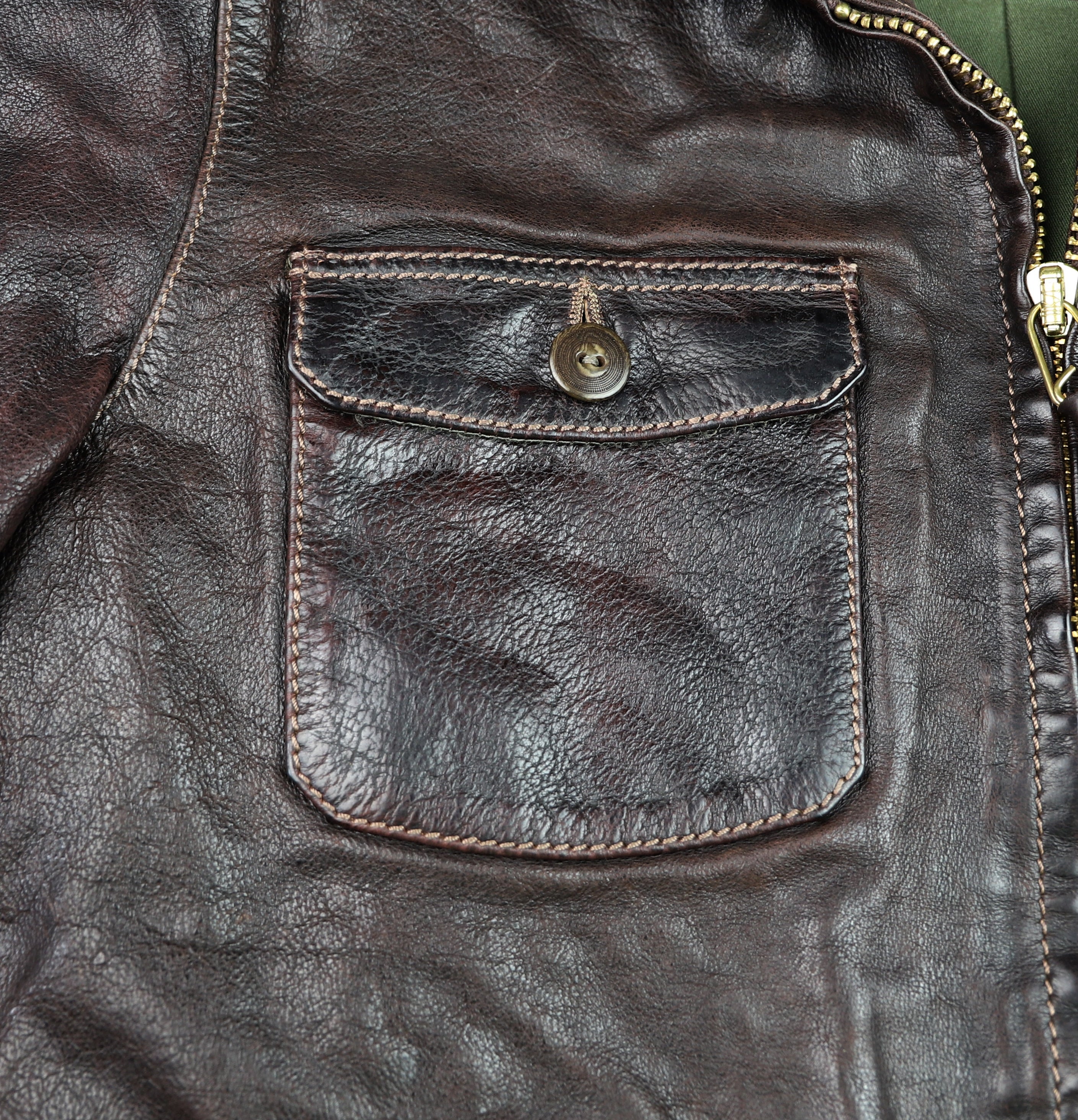 Thedi Atlas Deluxe Half Belt, size Large, Hand Dyed Cocoa Toscano Buffalo