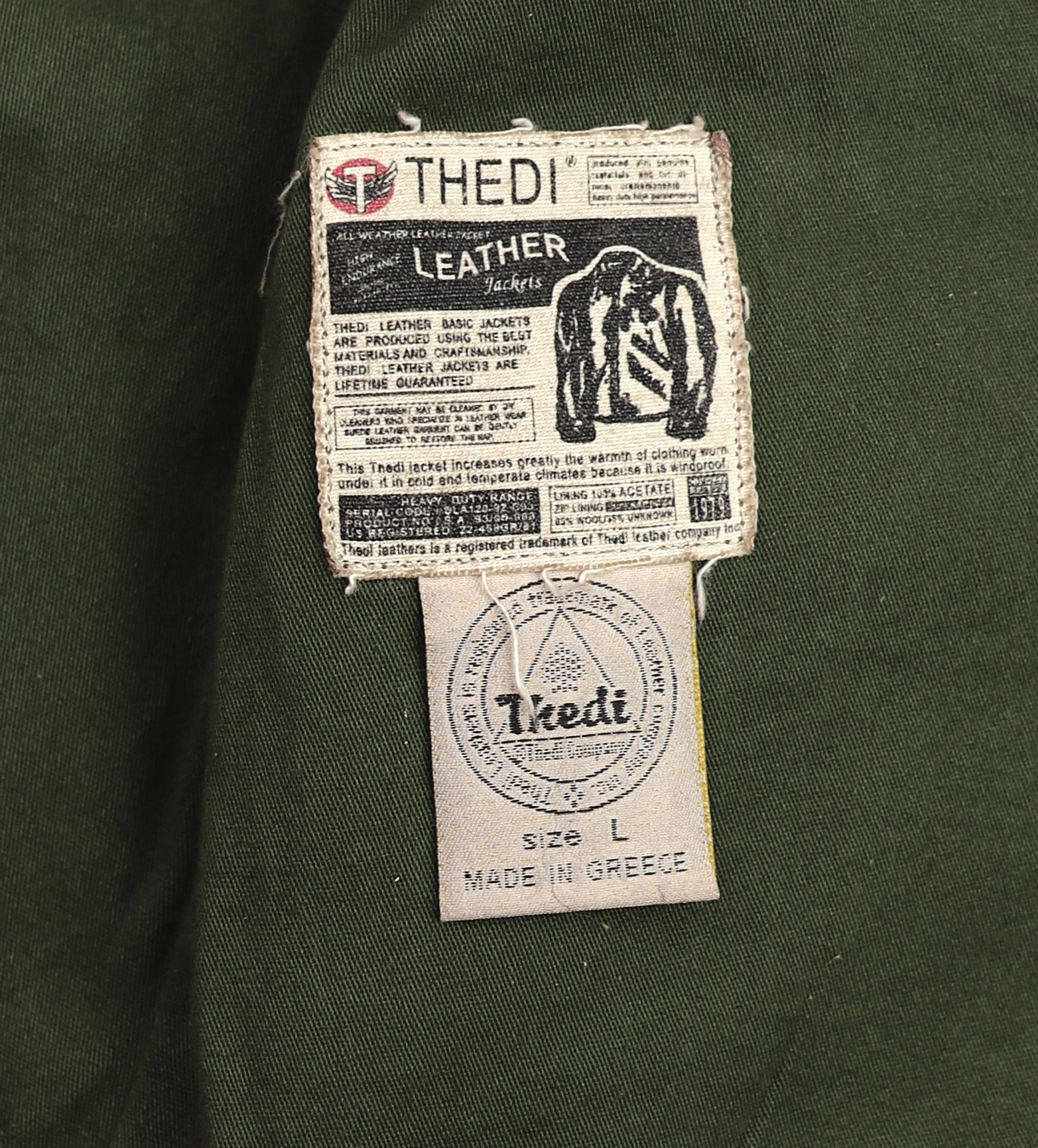 Thedi Atlas Deluxe Half Belt, size Large, Hand Dyed Cocoa Toscano Buffalo