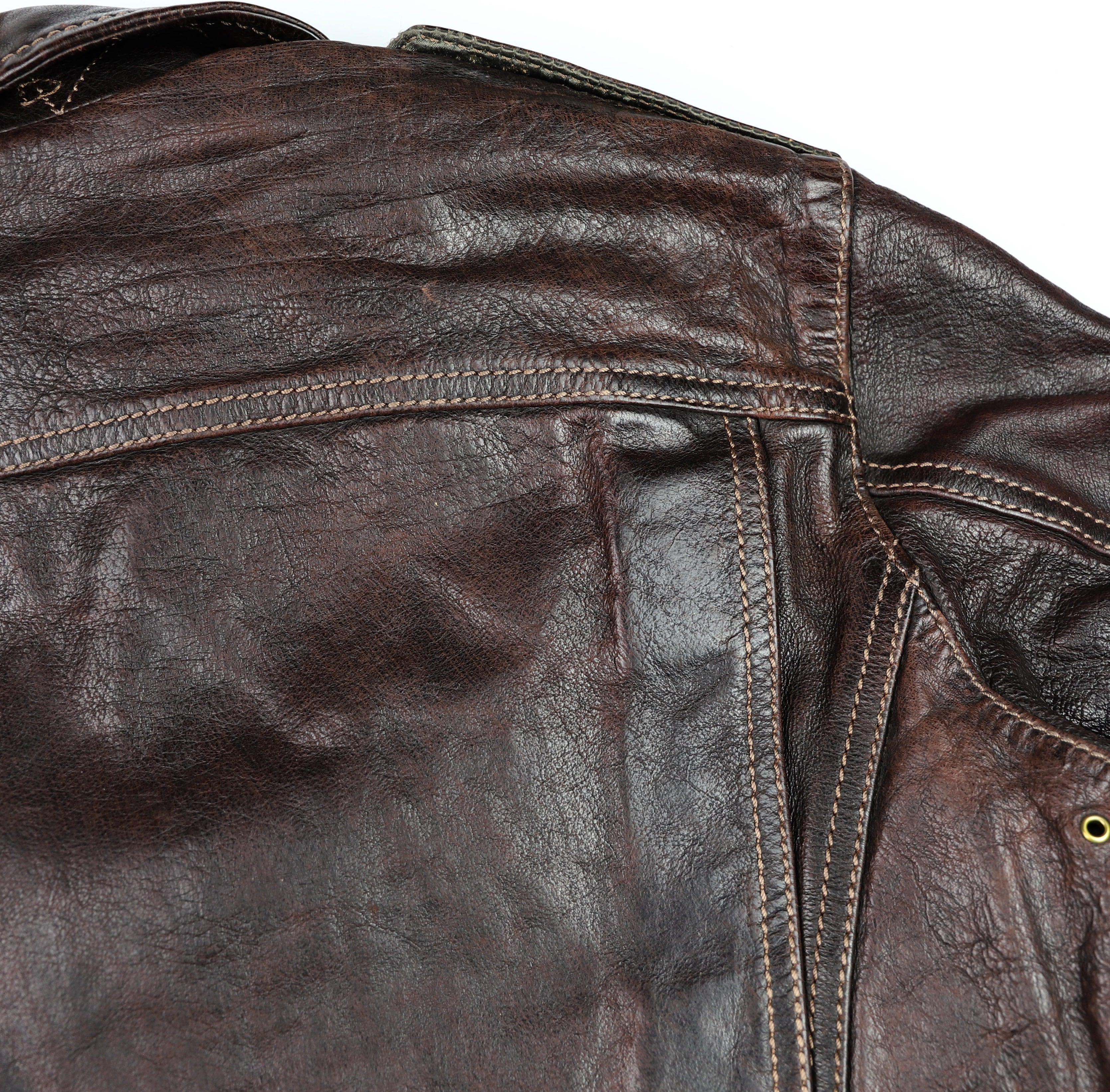 Thedi Atlas Deluxe Half Belt, size Large, Hand Dyed Cocoa Toscano Buffalo