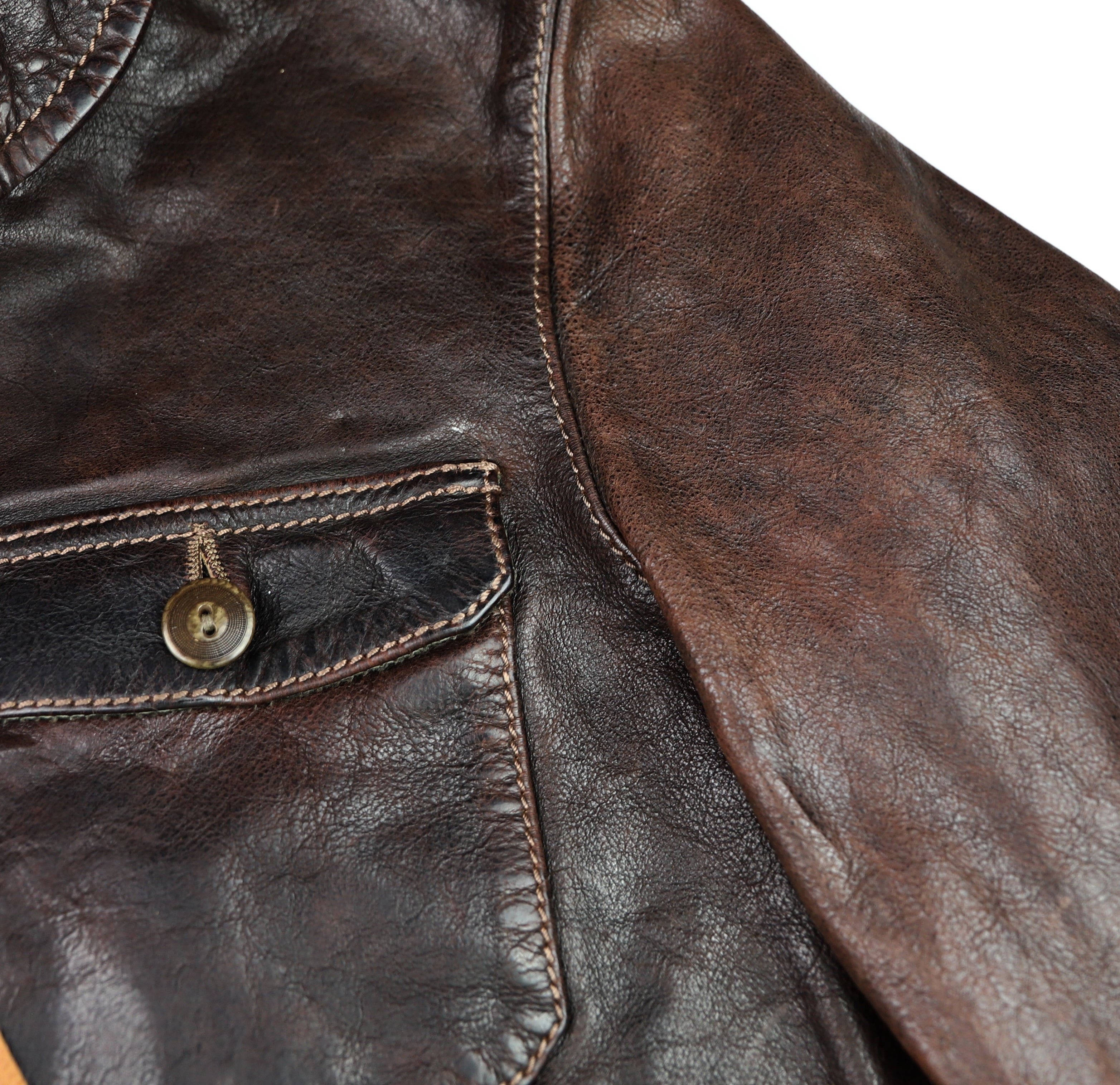 Thedi Atlas Deluxe Half Belt, size Medium, Hand Dyed Cocoa Buffalo