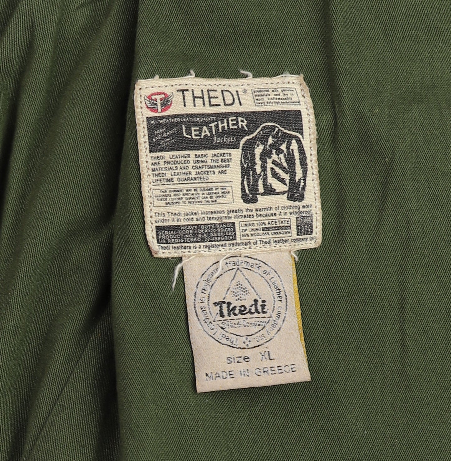 Thedi Atlas Deluxe Half Belt, size XL, Hand Dyed Cocoa Toscano