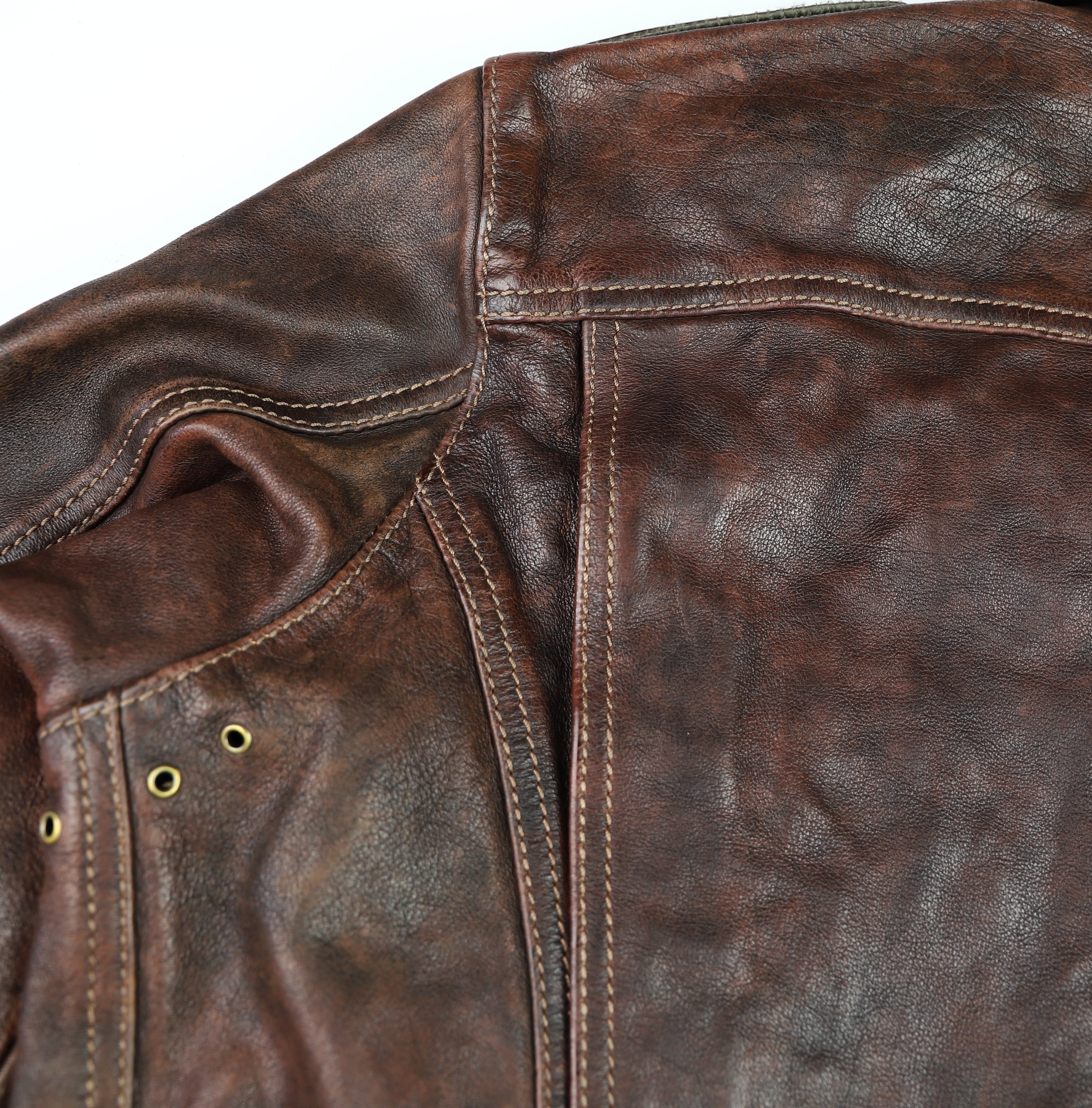 Thedi Atlas Deluxe Half Belt, size XL, Hand Dyed Cocoa Toscano