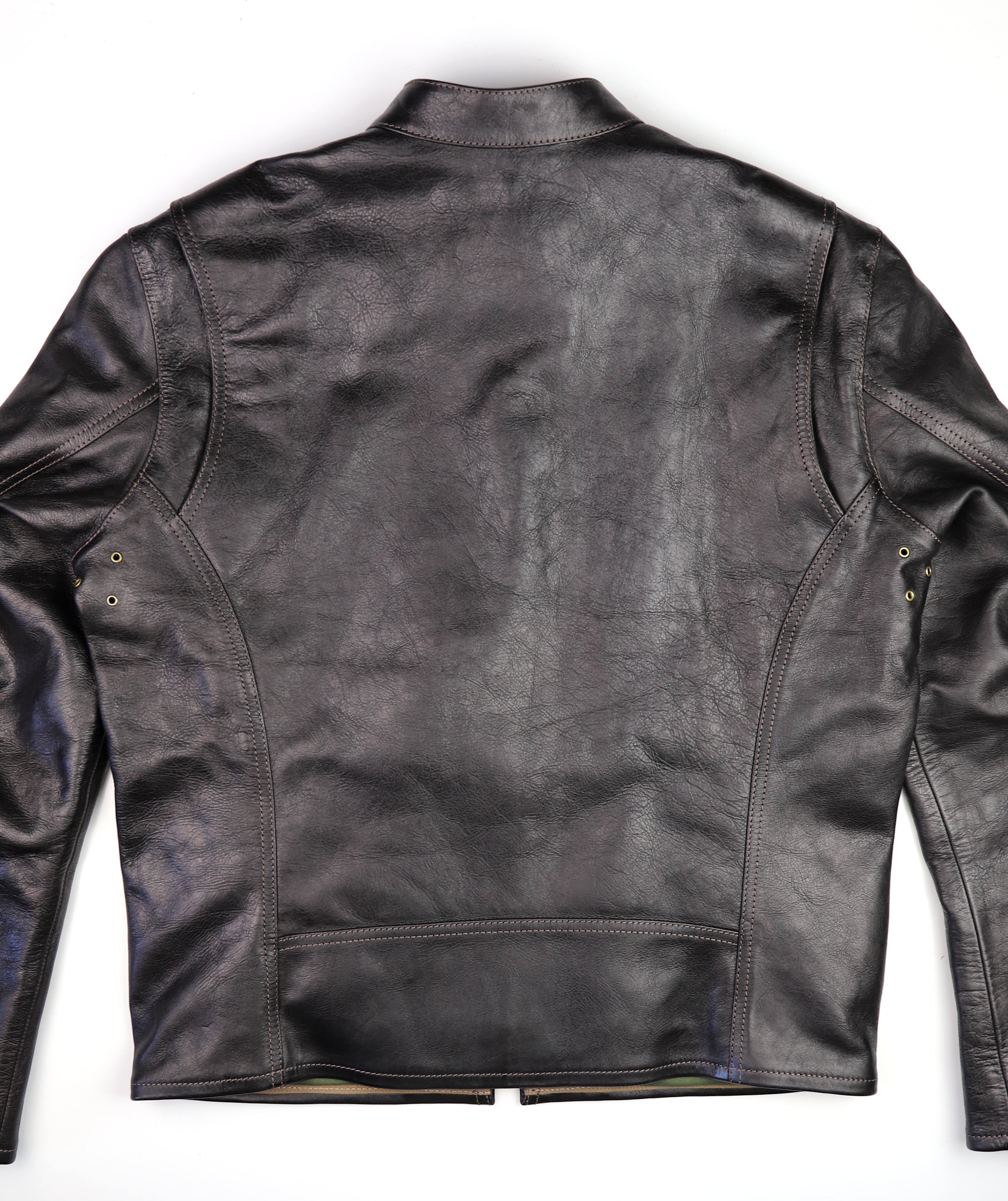 Thedi Cafe Racer, size 2XL, Black Teacore Bruciato Horsehide, New w/o Tags