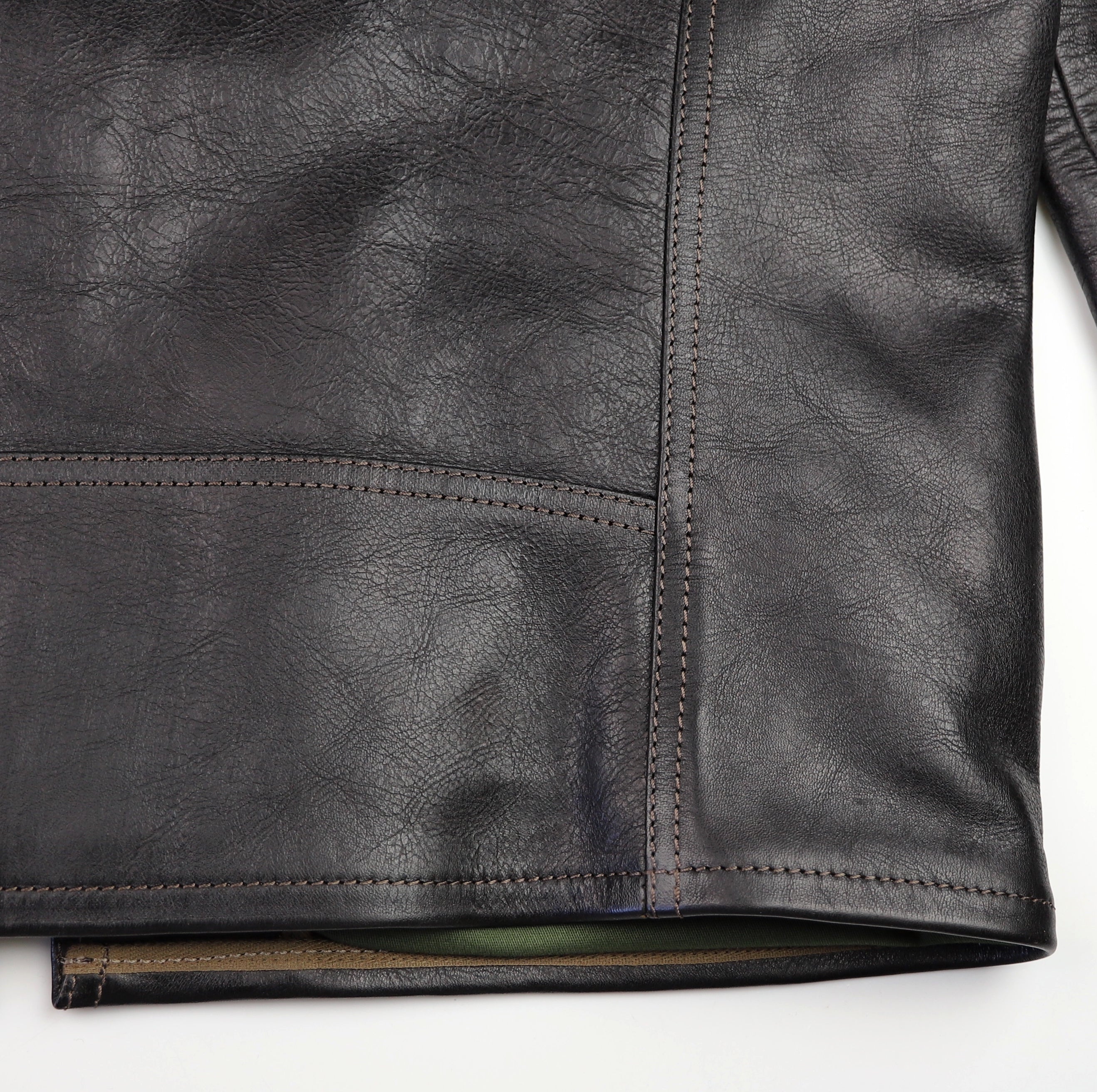 Thedi Cafe Racer, size 2XL, Black Teacore Bruciato Horsehide, New w/o Tags