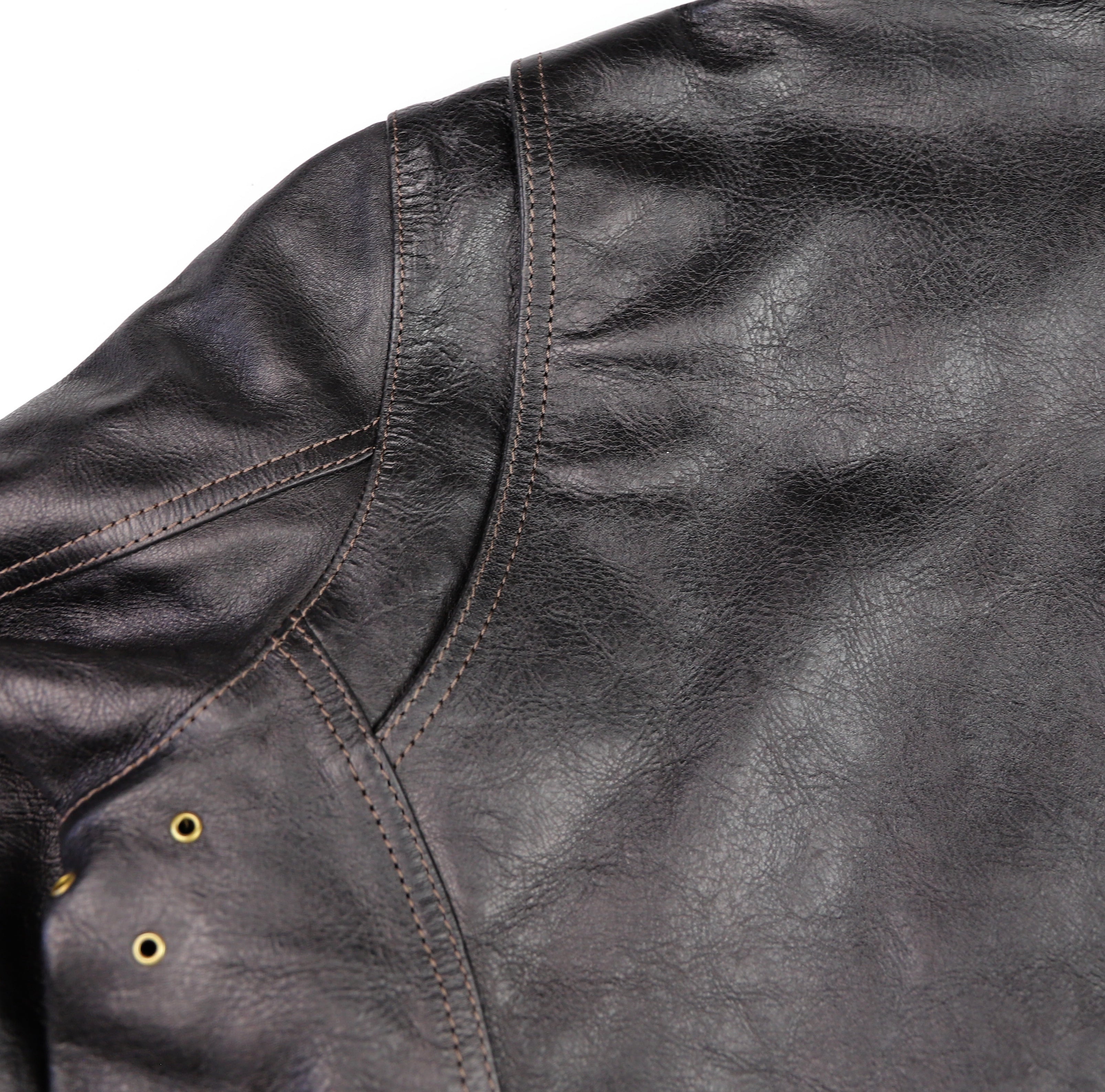 Thedi Cafe Racer, size 2XL, Black Teacore Bruciato Horsehide, New w/o Tags