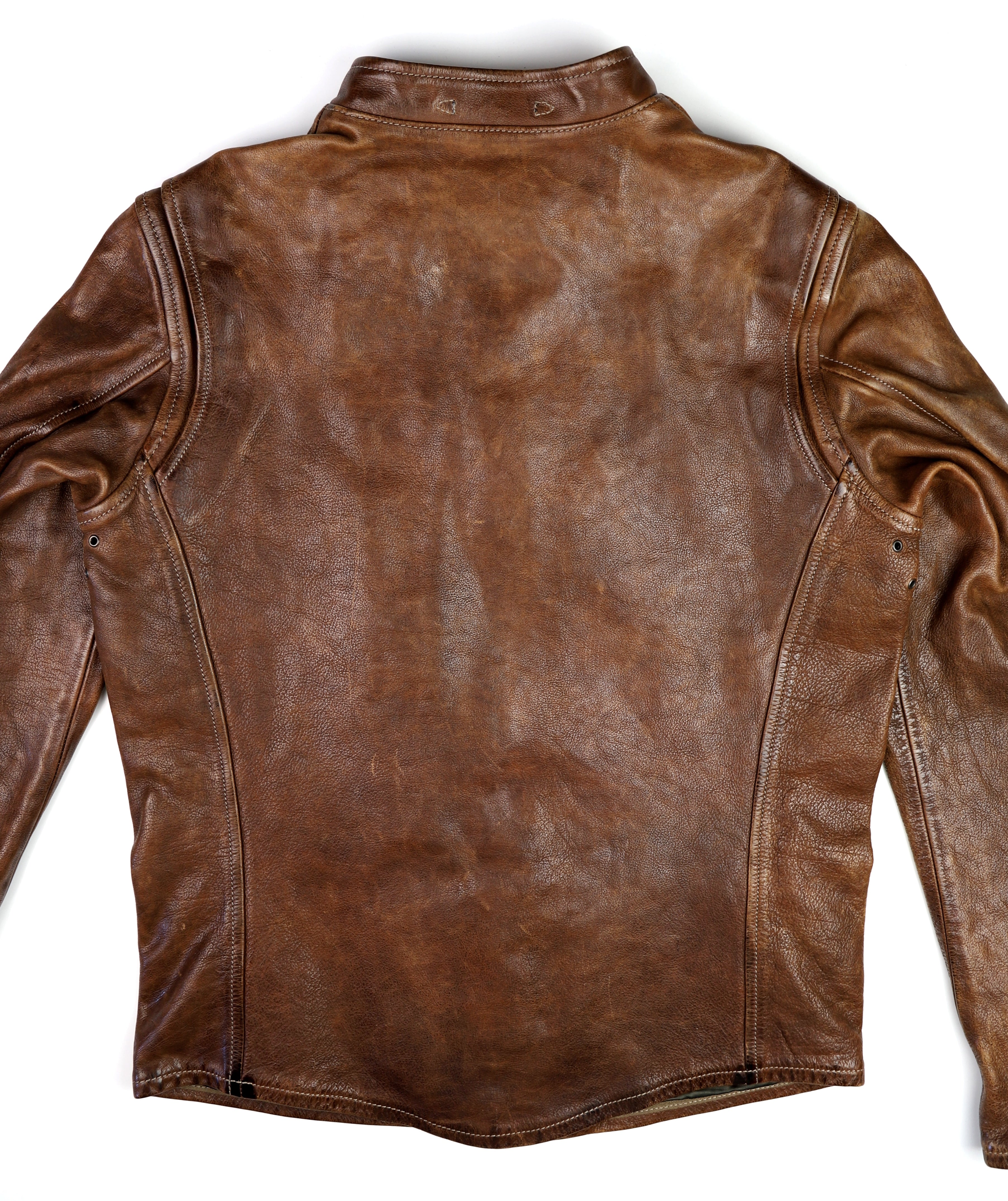 Thedi Cafe Racer Jacket, size Medium, Light Brown Toscano Buffalo