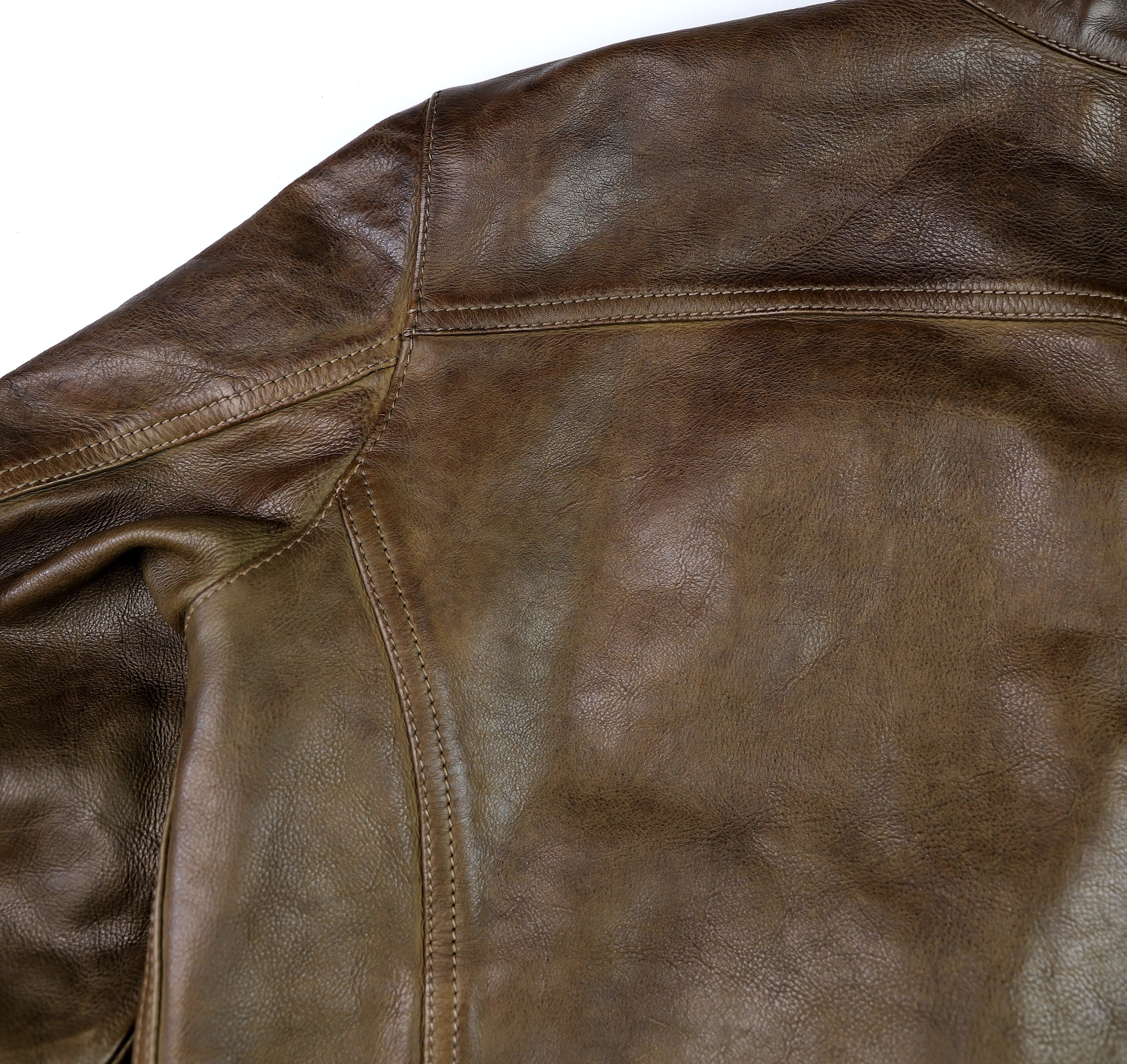 Thedi Cafe Racer, size Large, Gently Worn Olive Canneto Cowhide