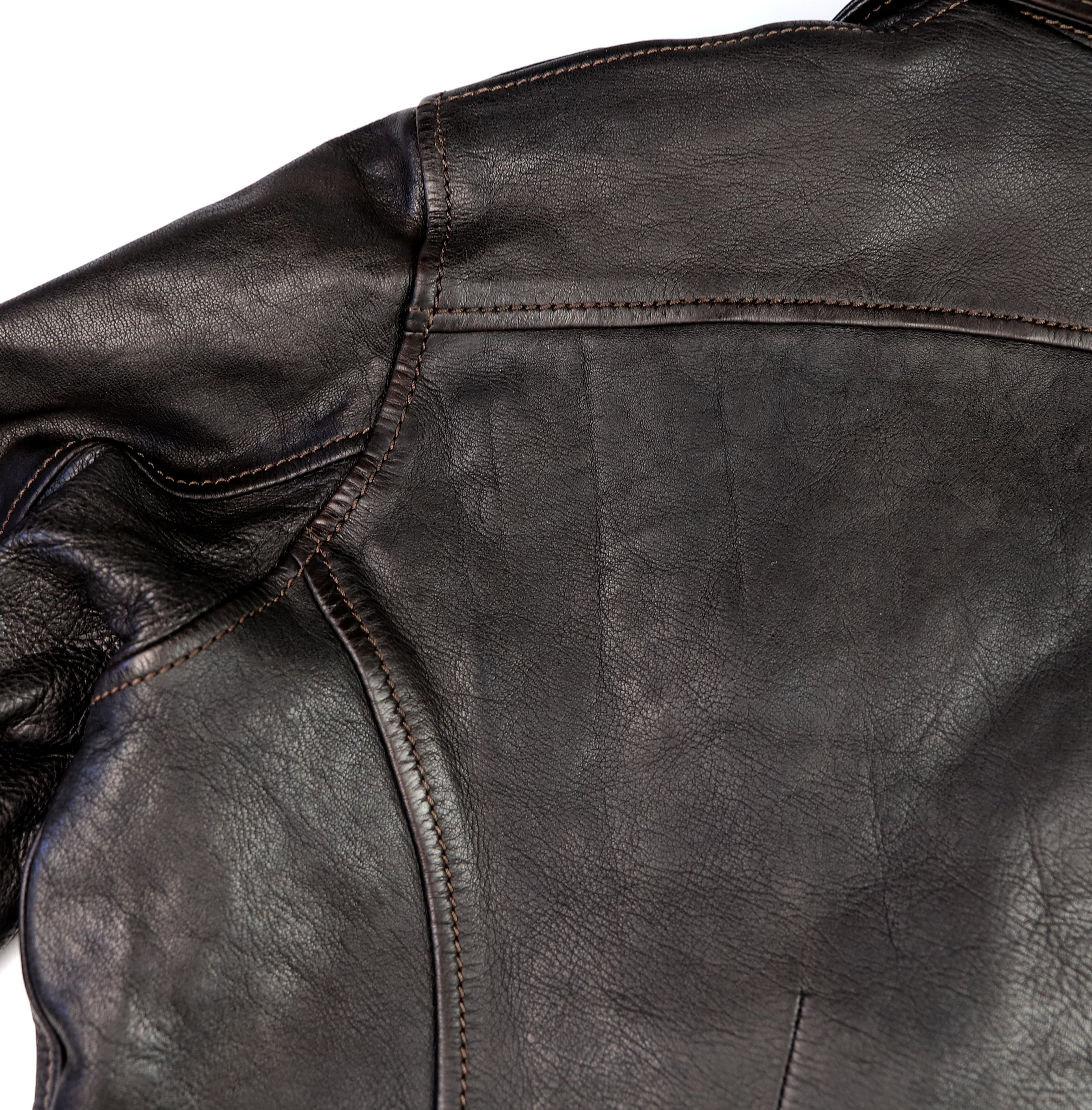Thedi Evander Crosszip Half Belt, size 2XL, Black Teacore Bruciato Horsehide