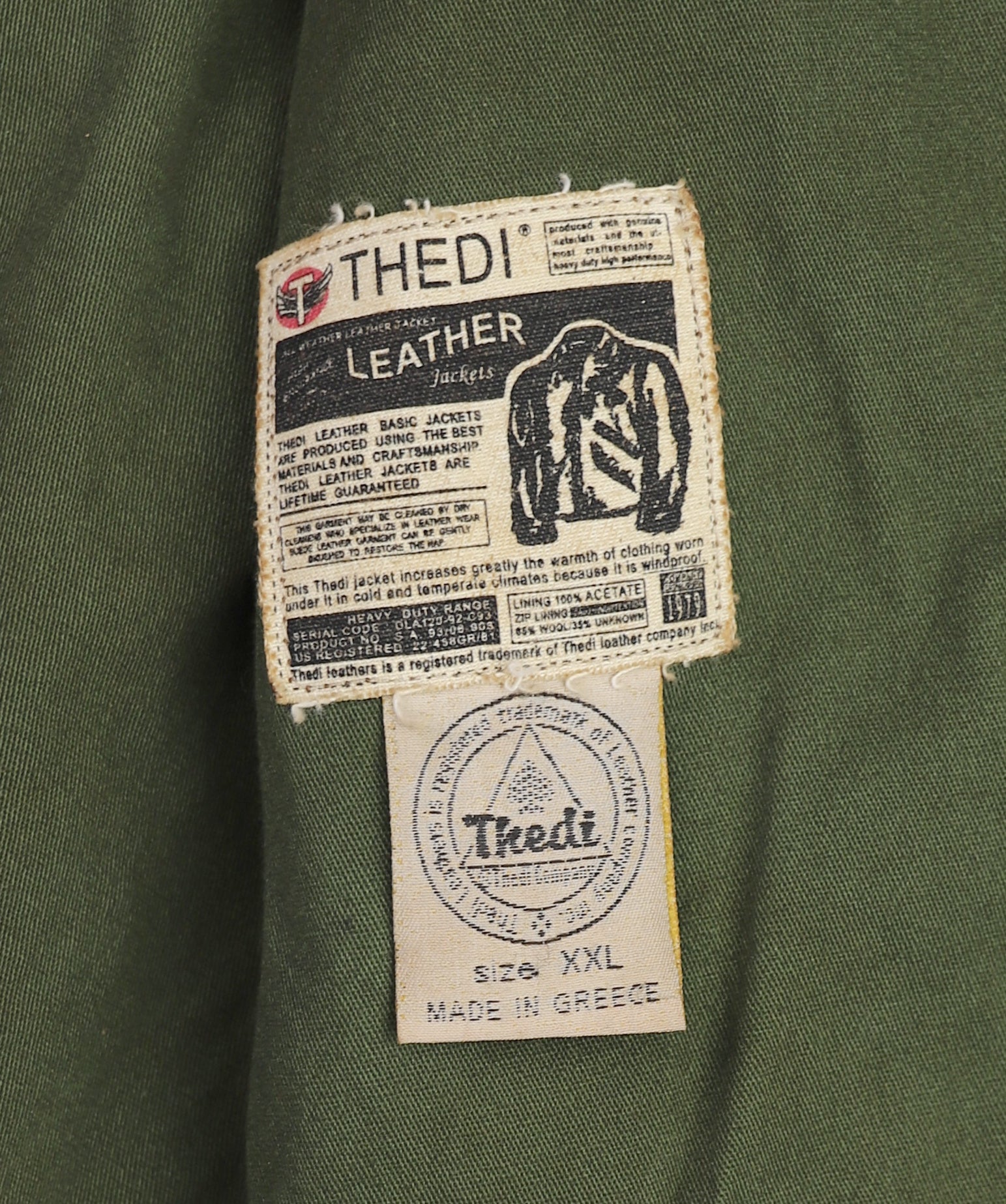 Thedi Evander Crosszip Half Belt, size 2XL, Chestnut Bruciato Horsehide