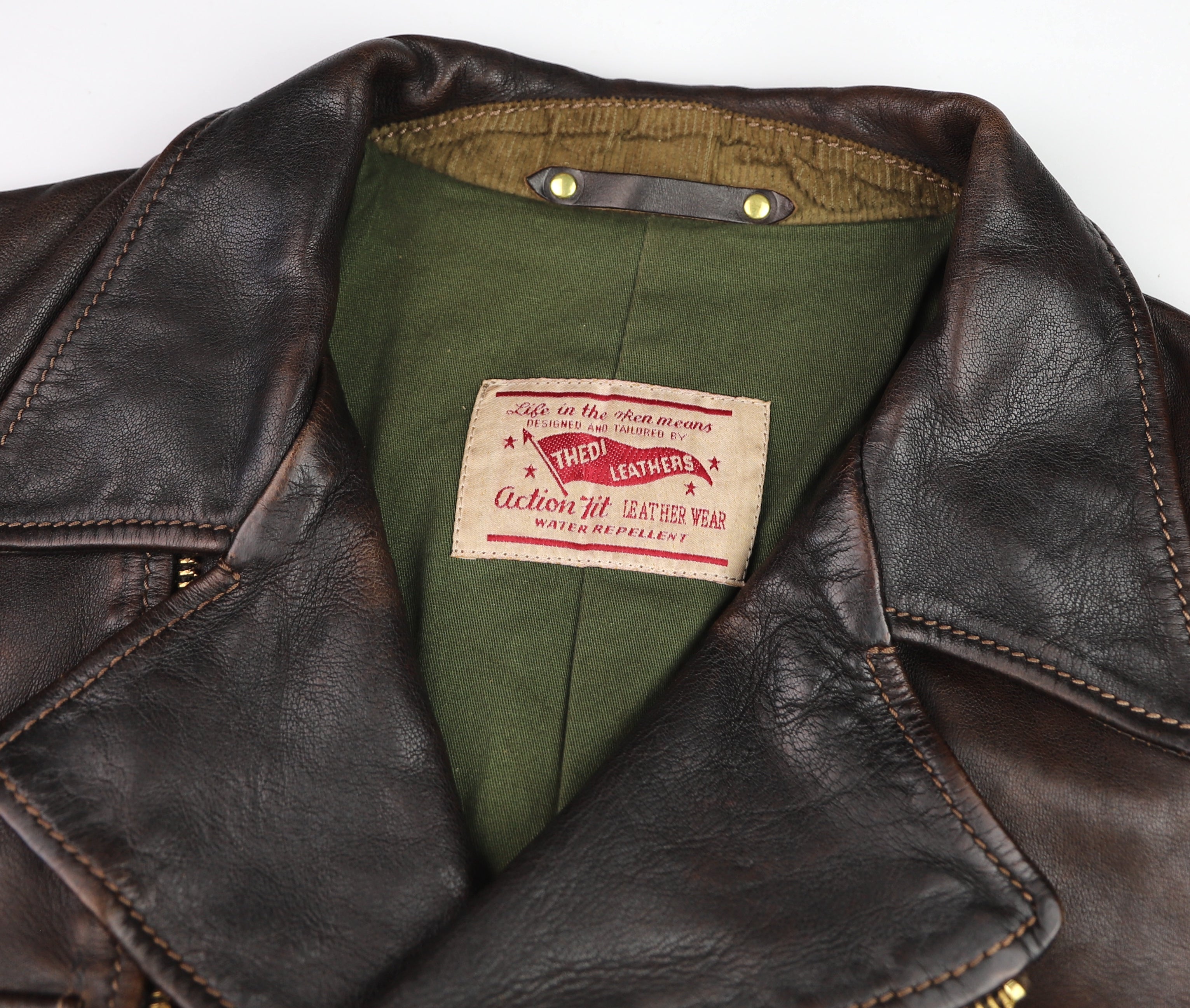 Thedi Evander Crosszip Half Belt, size XL, Chestnut Bruciato Horsehide