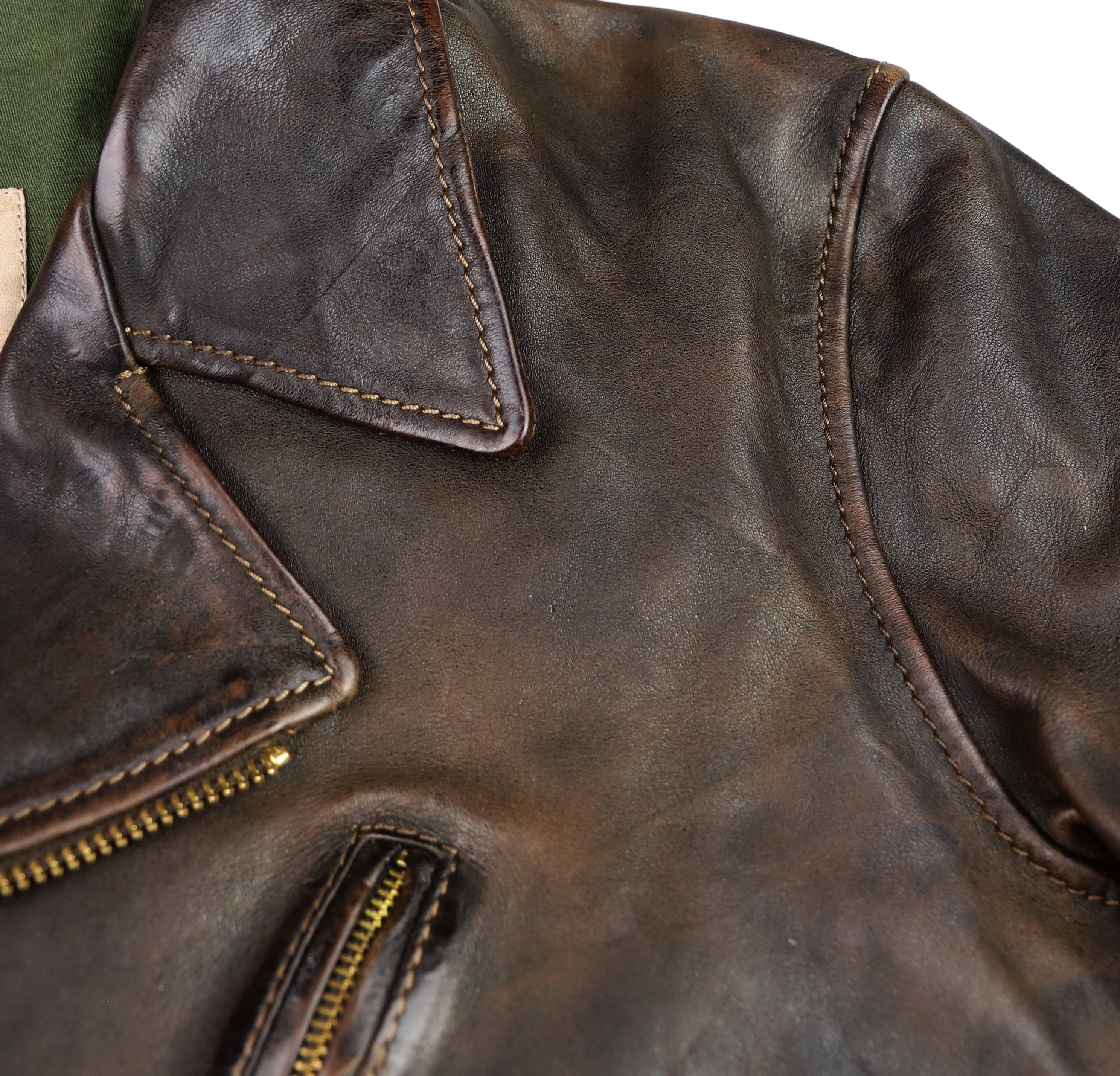 Thedi Evander Crosszip Half Belt, size XL, Chestnut Bruciato Horsehide