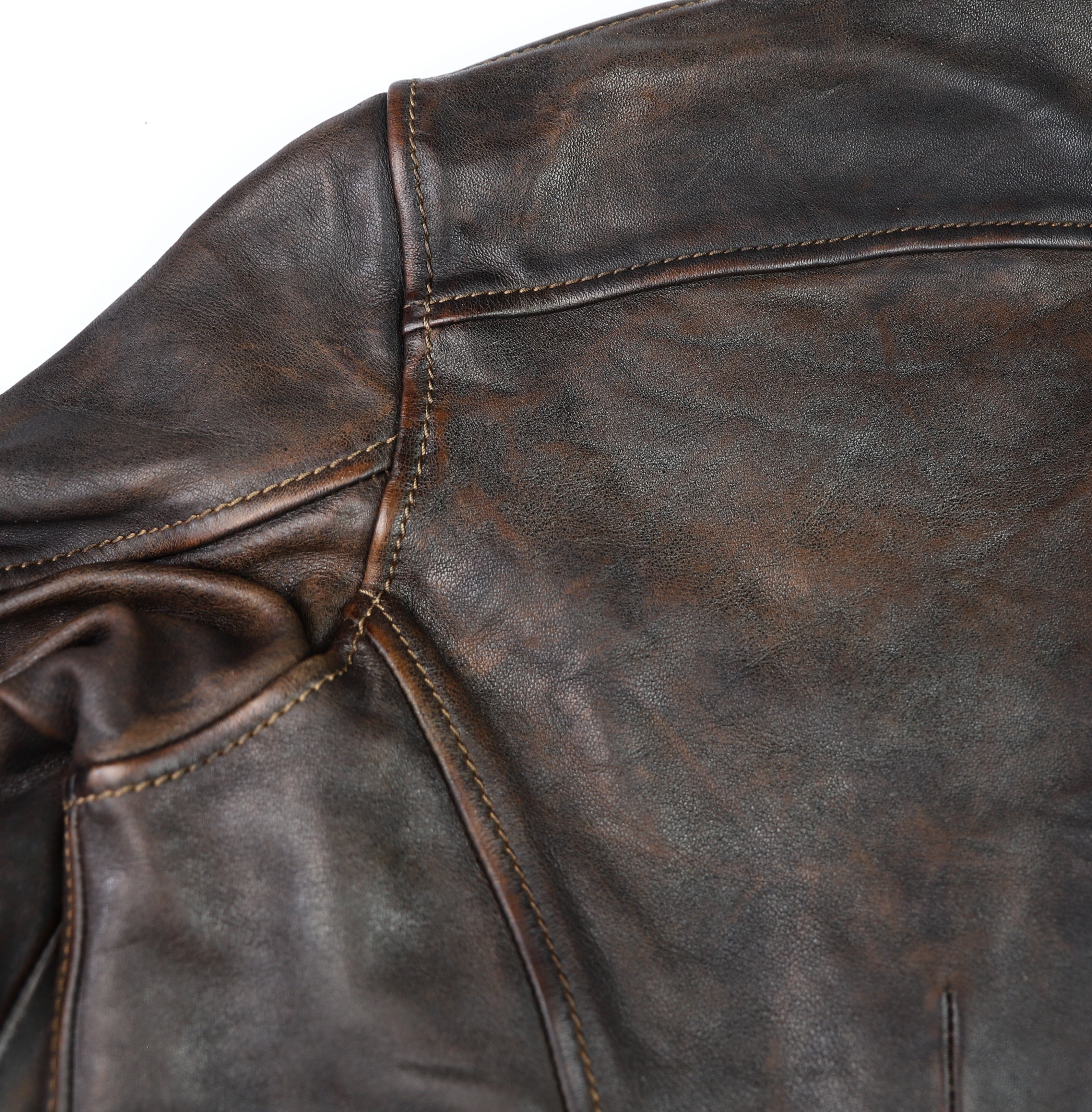 Thedi Evander Crosszip Half Belt, size XL, Chestnut Bruciato Horsehide