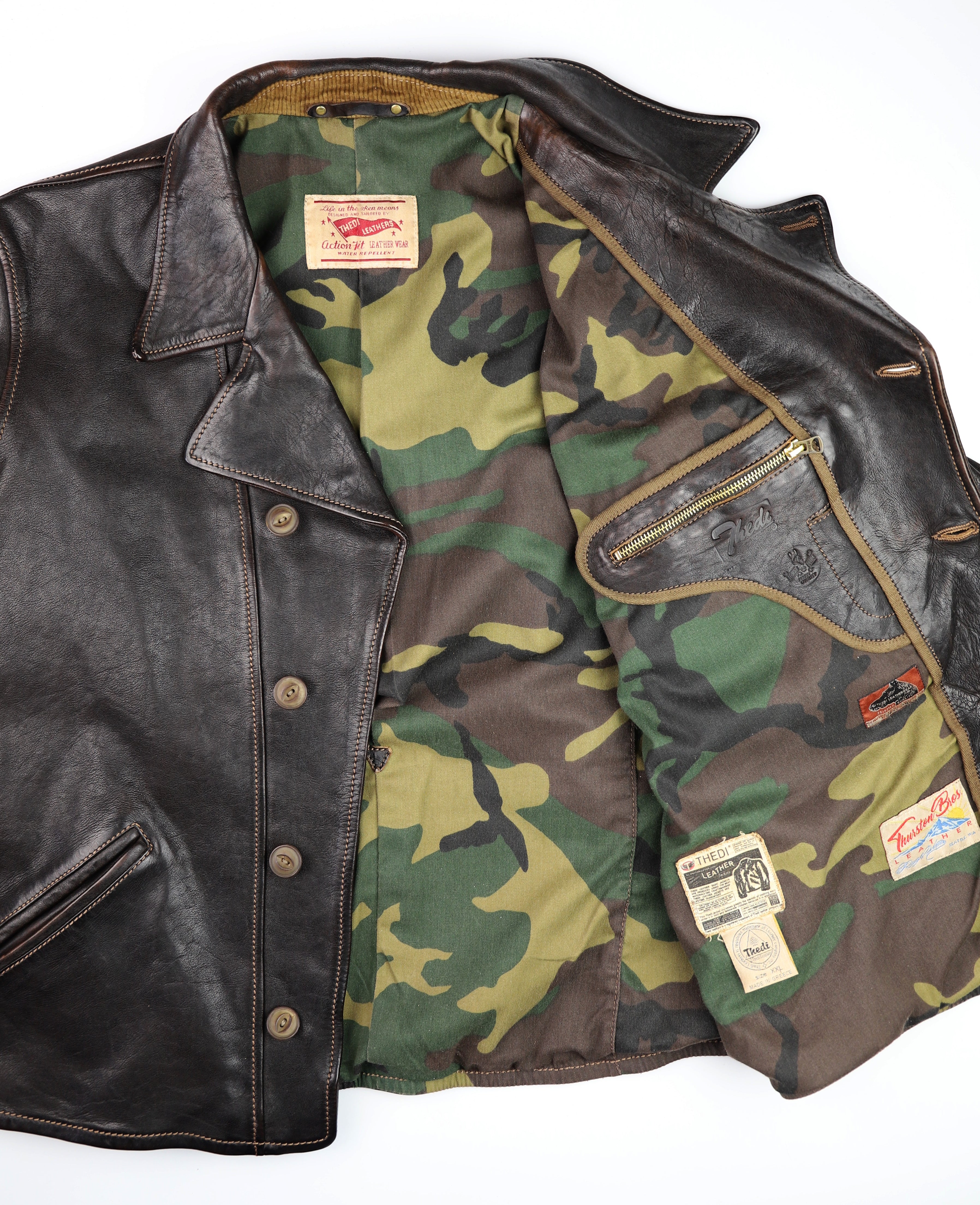 Thedi Hektor Half Belt, size 2XL, Chestnut Bruciato