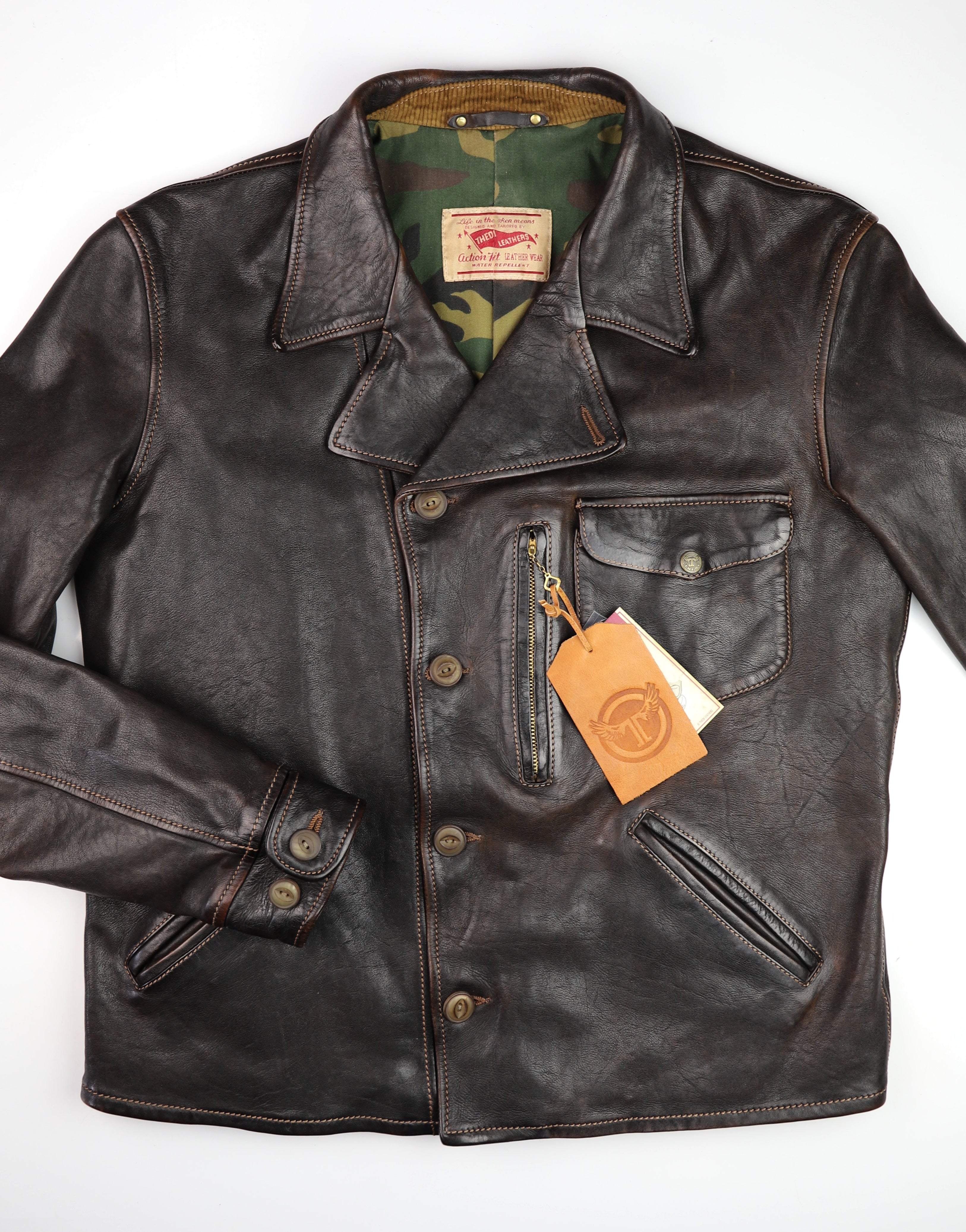 Thedi Hektor Half Belt, size 2XL, Chestnut Bruciato