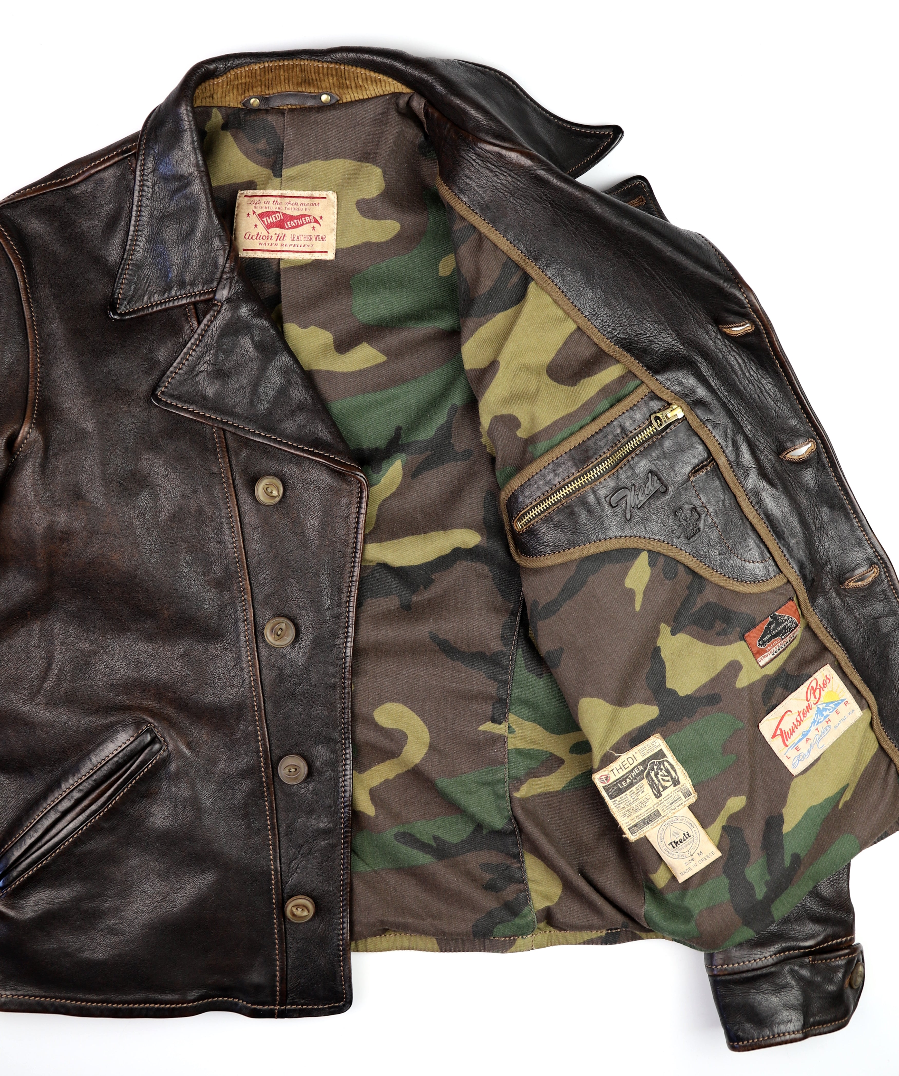 Thedi Hektor Half Belt, size Medium, Chestnut Bruciato