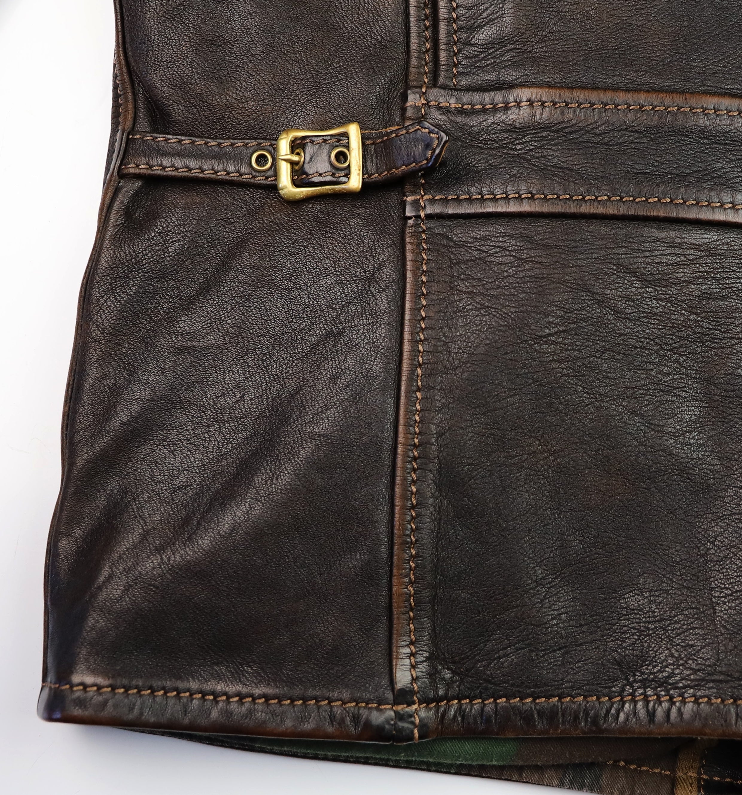 Thedi Hektor Half Belt, size Medium, Chestnut Bruciato