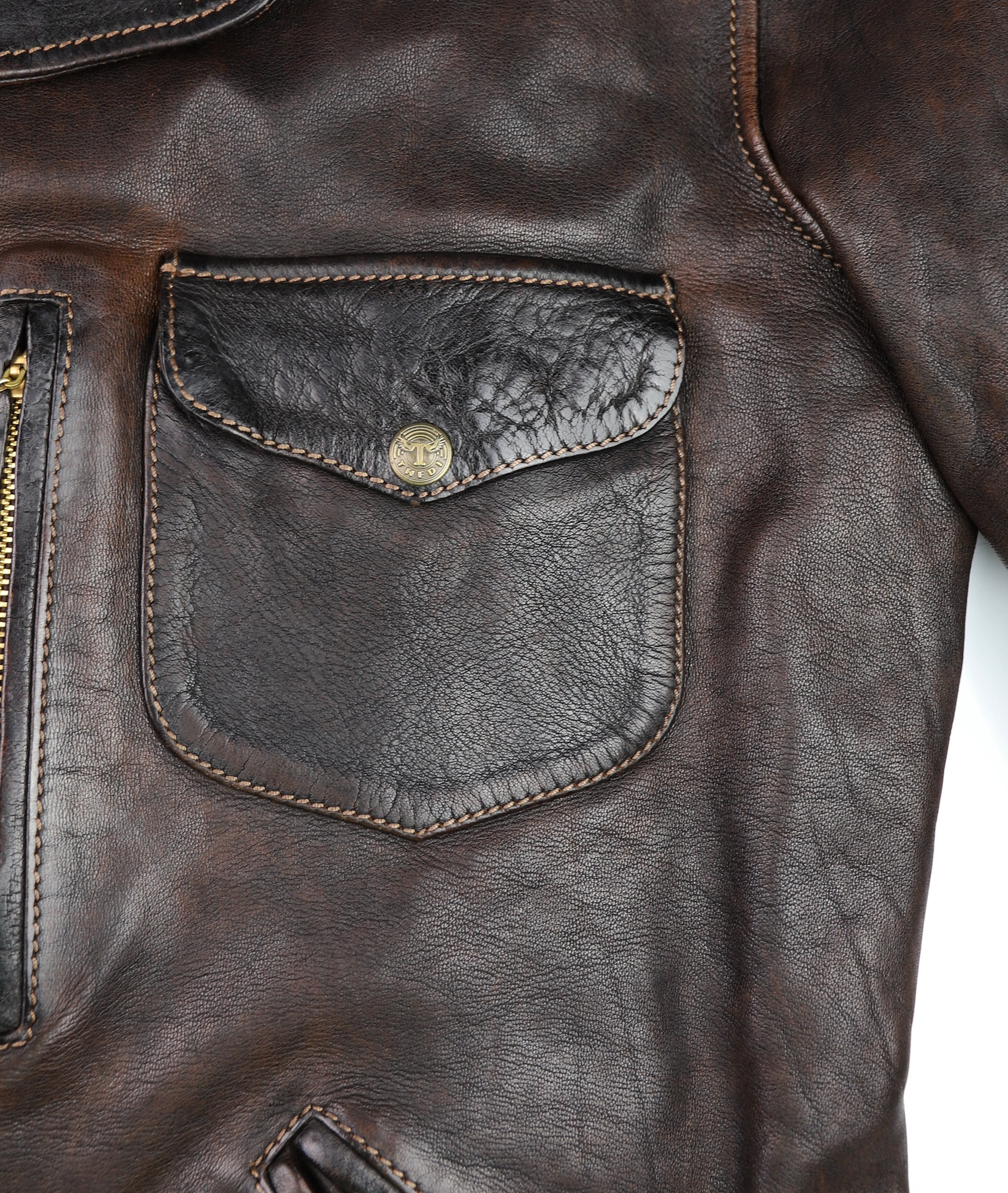 Thedi Hektor Half Belt, size XL, Chestnut Bruciato