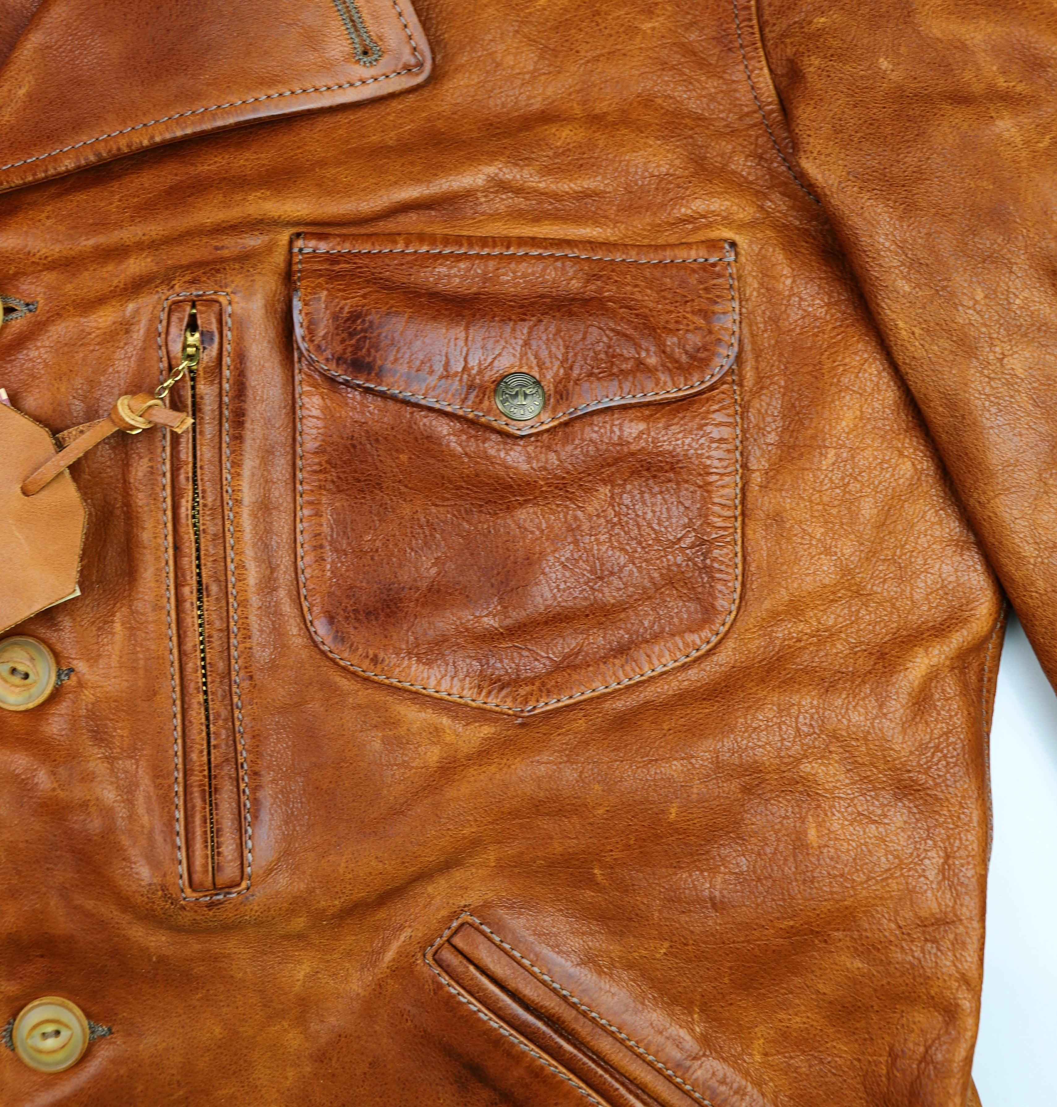 Thedi Hektor Half Belt, size 2XL, Cognac Toscano Buffalo