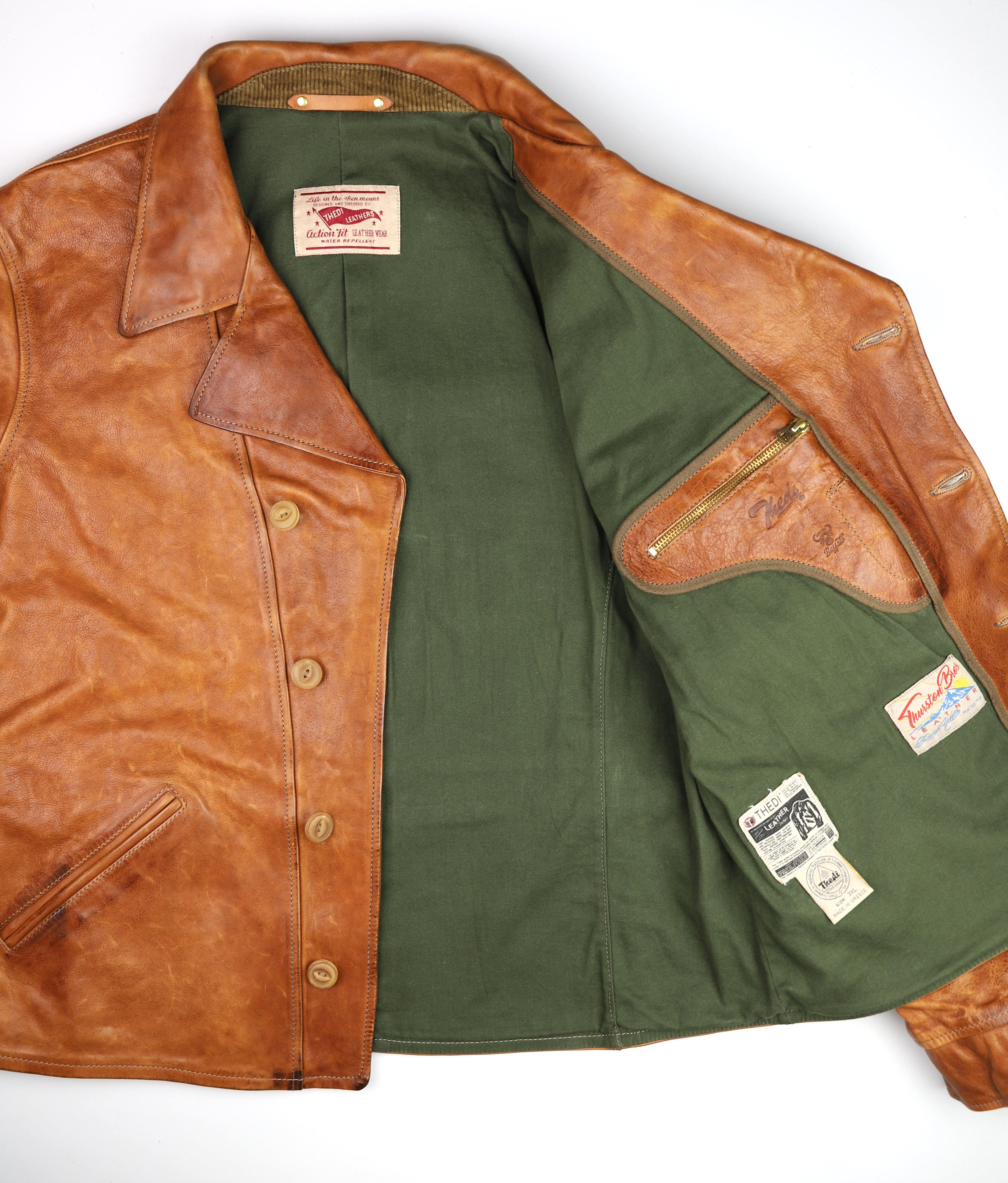 Thedi Hektor Half Belt, size 3XL, Cognac Toscano Buffalo