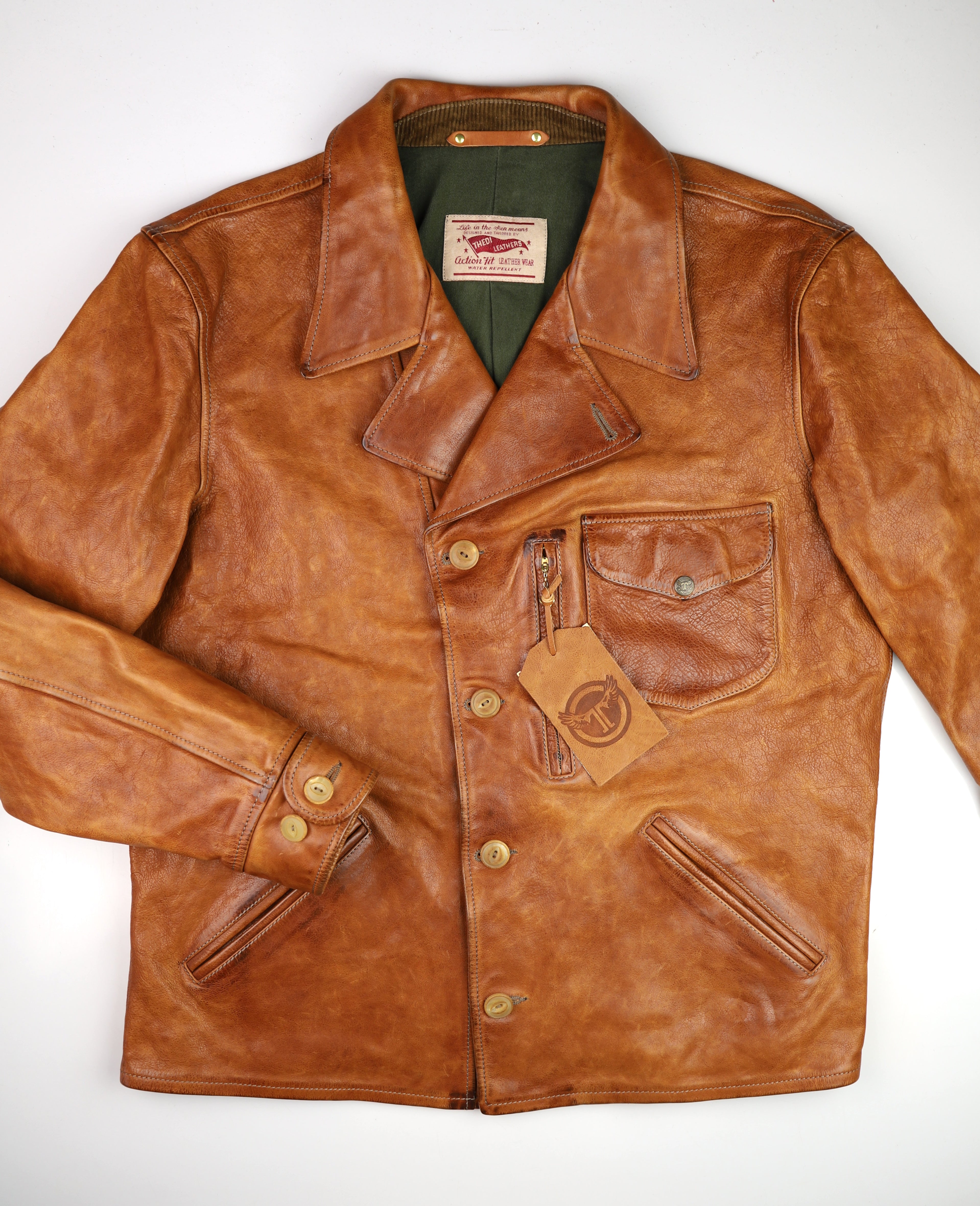 Thedi Hektor Half Belt, size 4XL, Cognac Toscano Buffalo