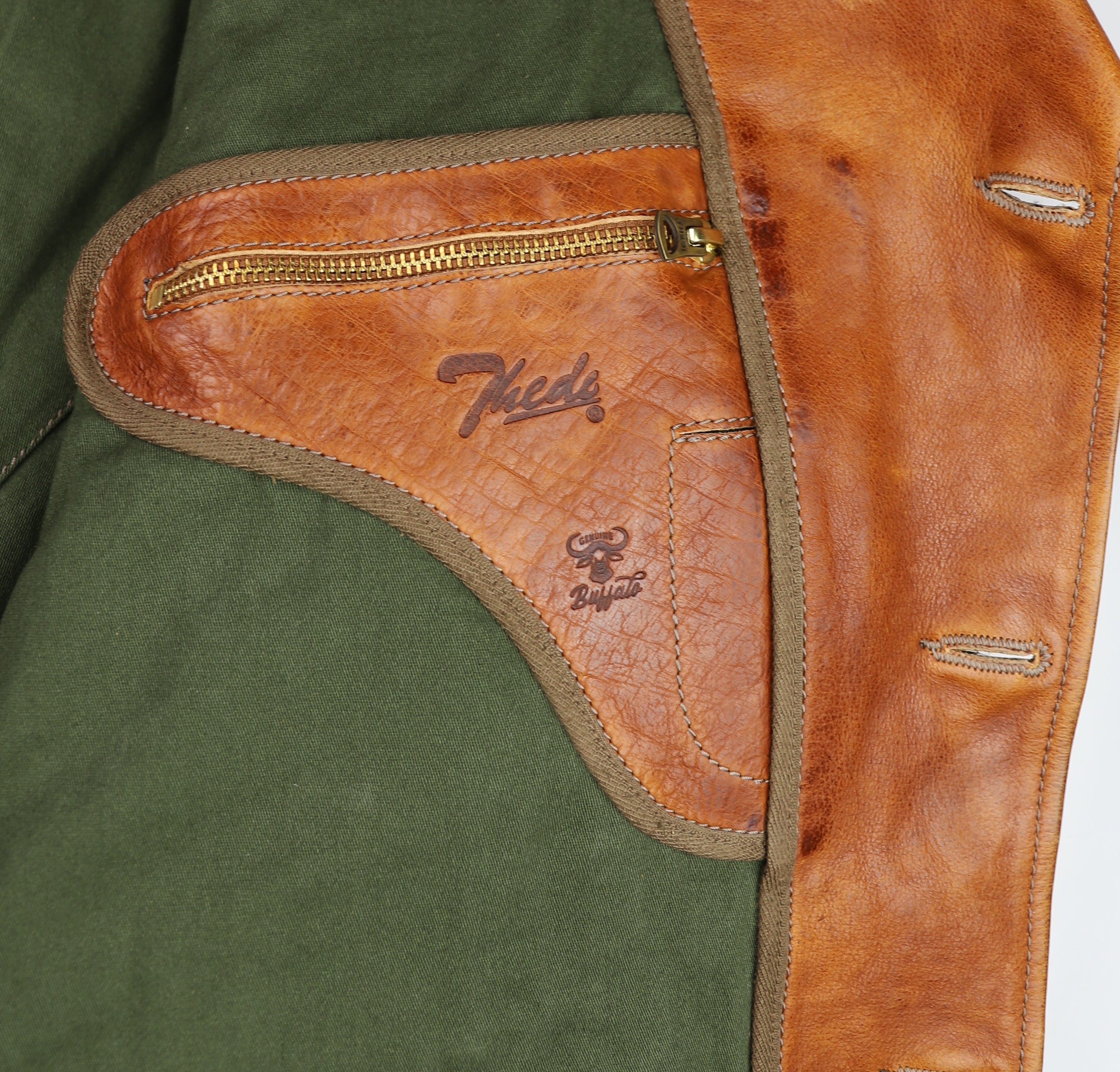 Thedi Hektor Half Belt, size 4XL, Cognac Toscano Buffalo