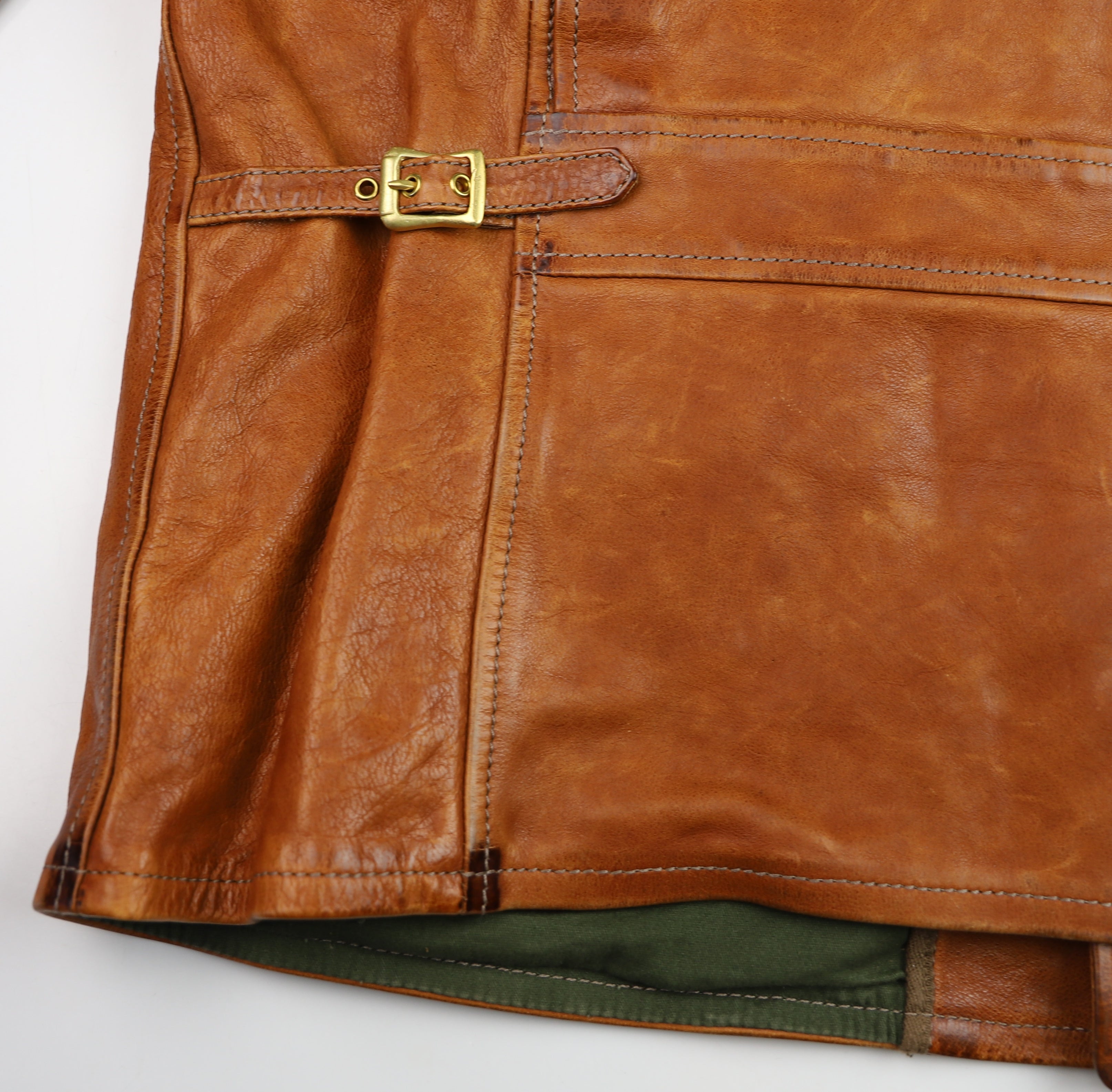 Thedi Hektor Half Belt, size 4XL, Cognac Toscano Buffalo