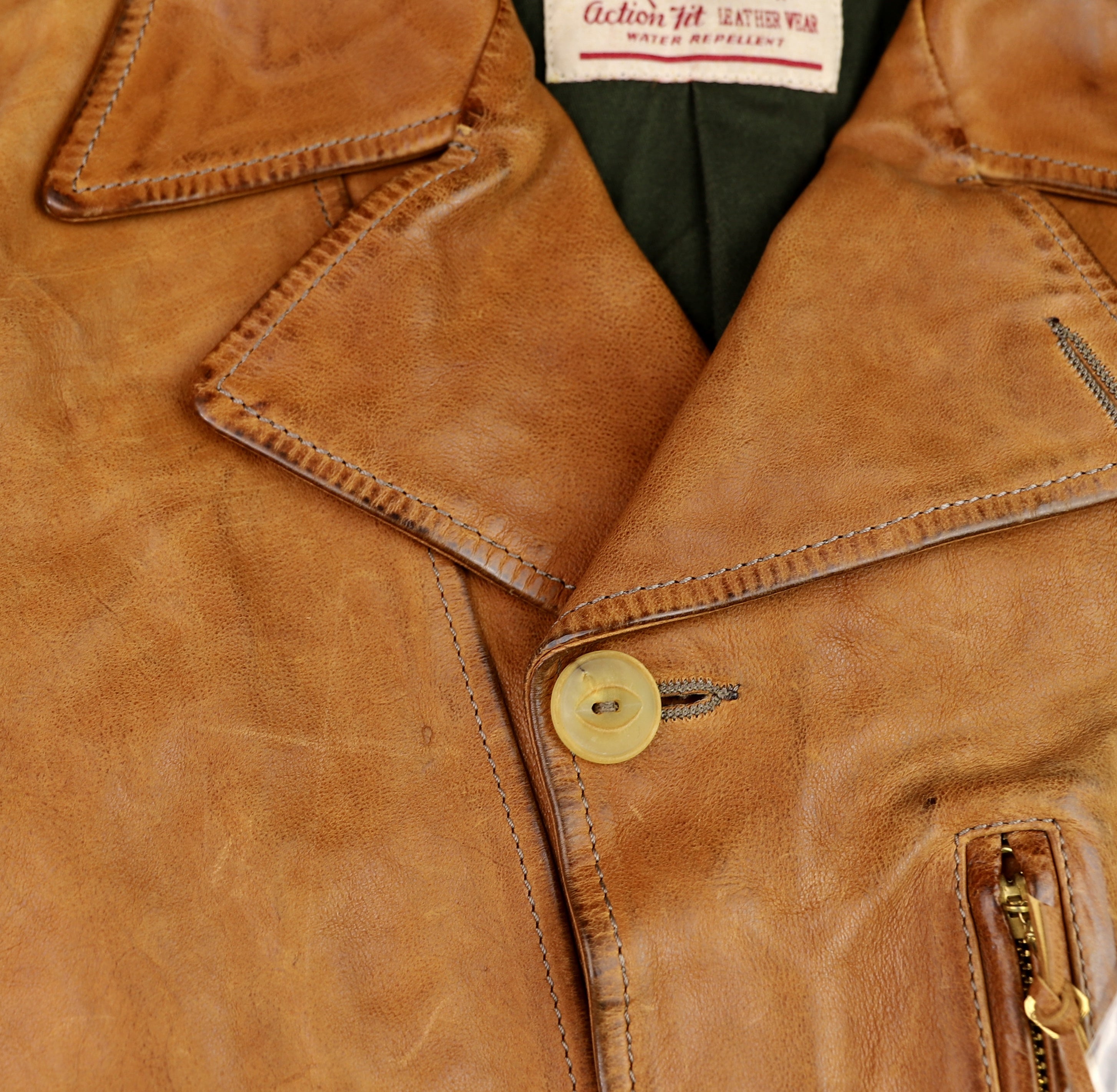 Thedi Hektor Half Belt, size Large, Cognac Buffalo