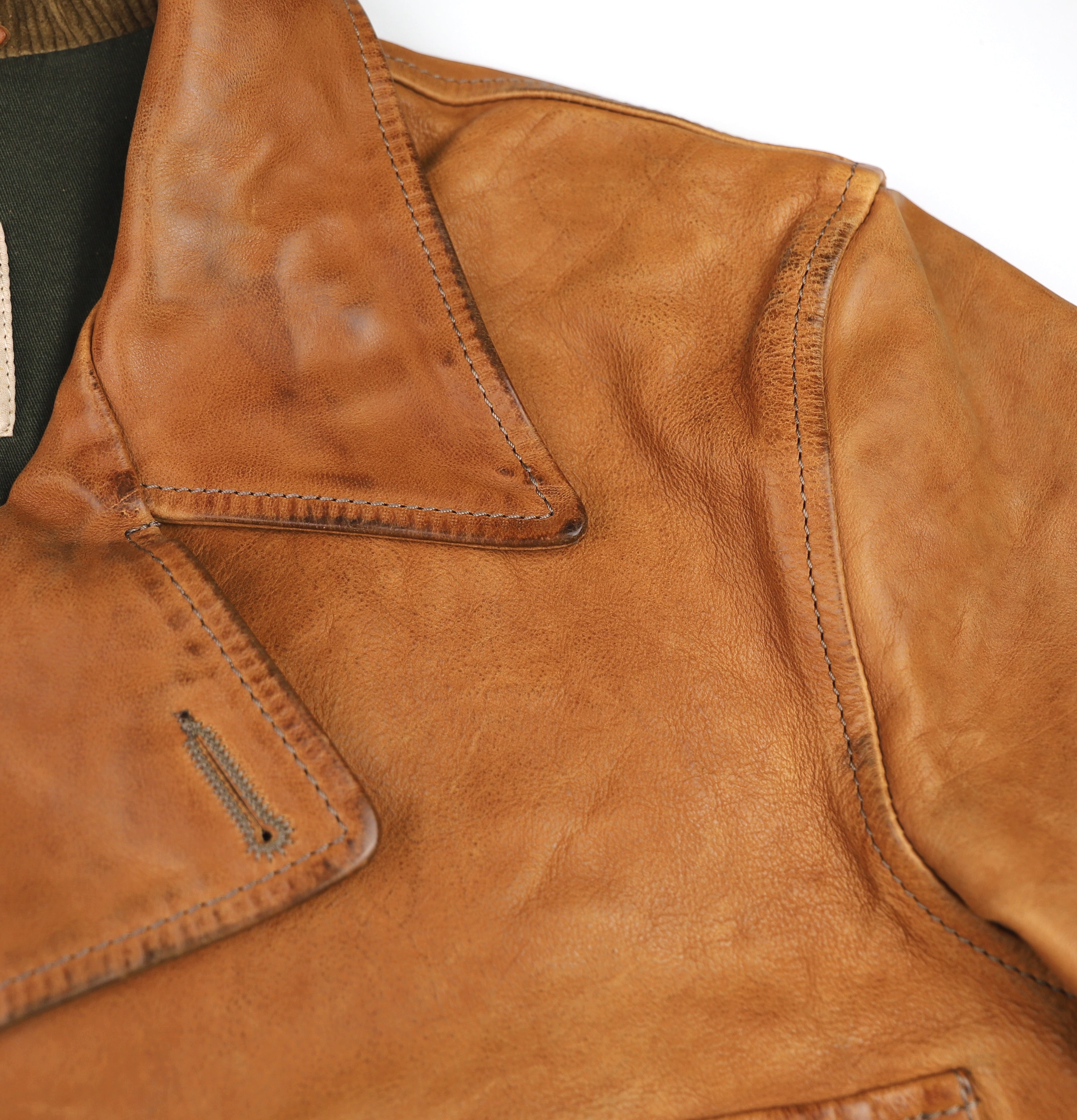 Thedi Hektor Half Belt, size Large, Cognac Buffalo