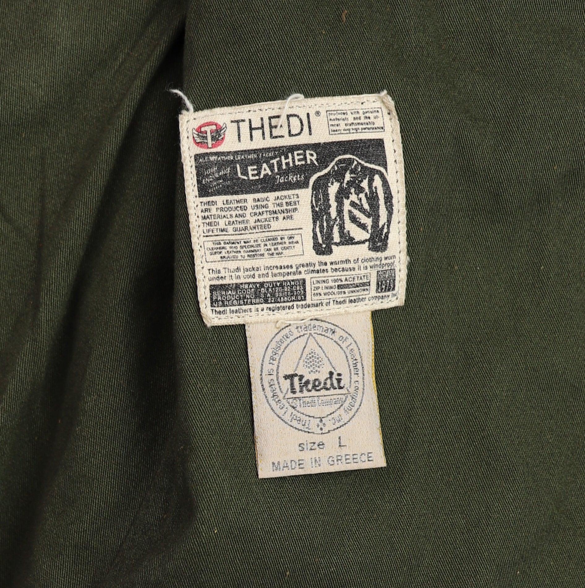 Thedi Hektor Half Belt, size Large, Cognac Buffalo