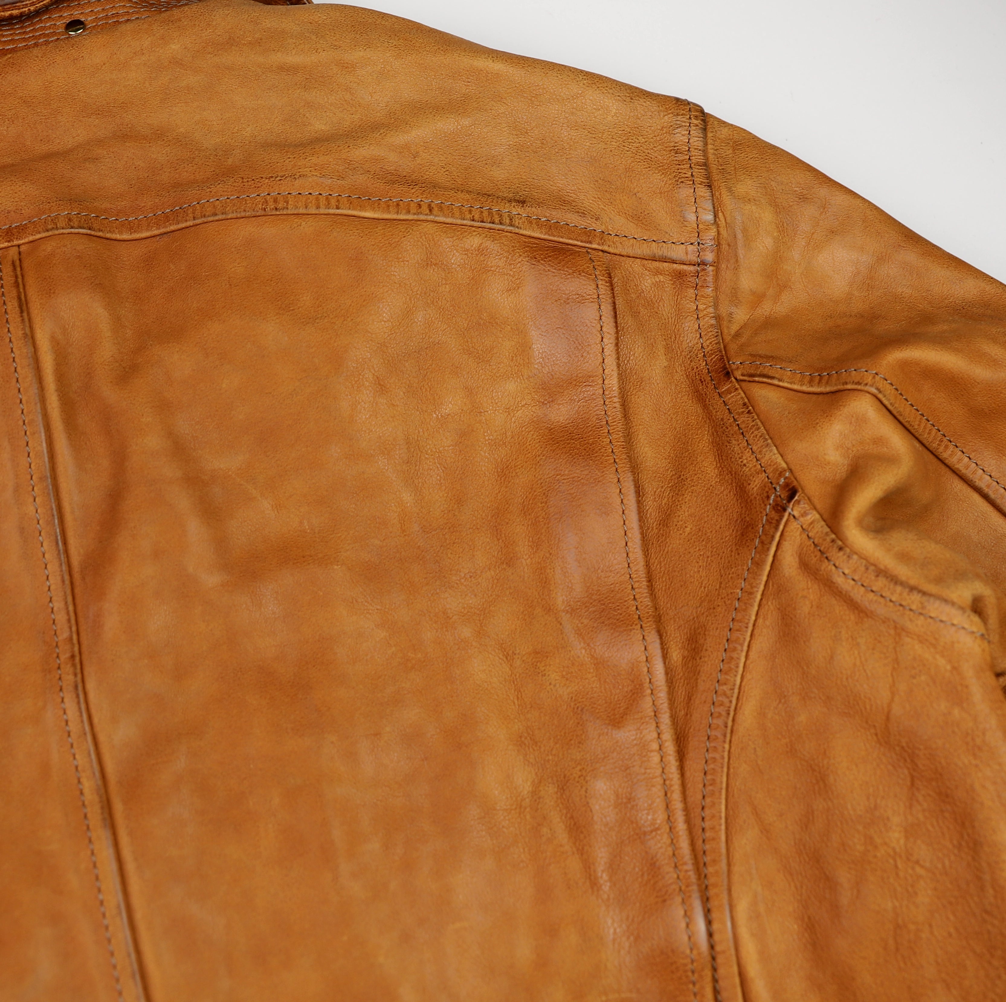 Thedi Hektor Half Belt, size Large, Cognac Buffalo