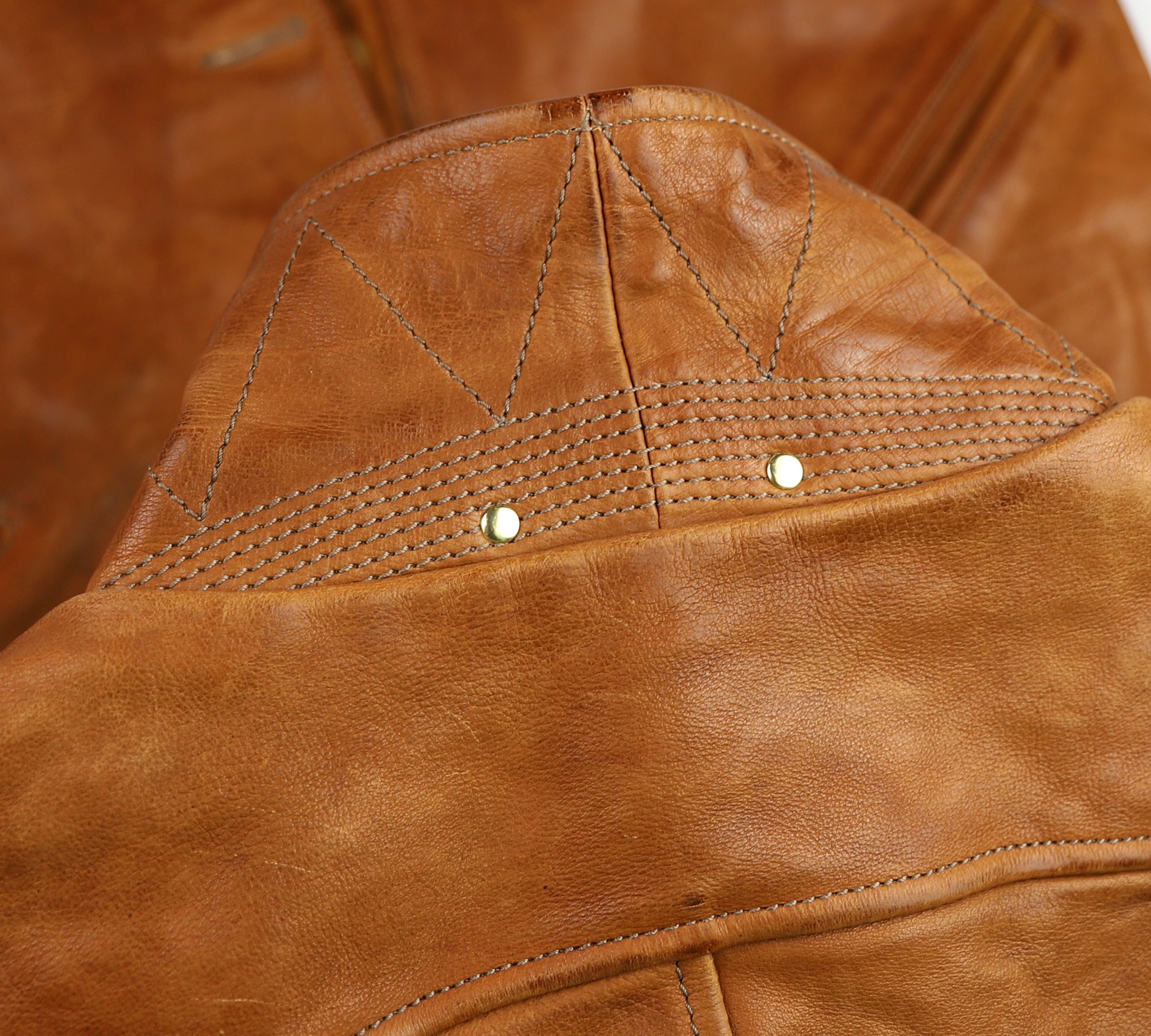 Thedi Hektor Half Belt, size Large, Cognac Buffalo