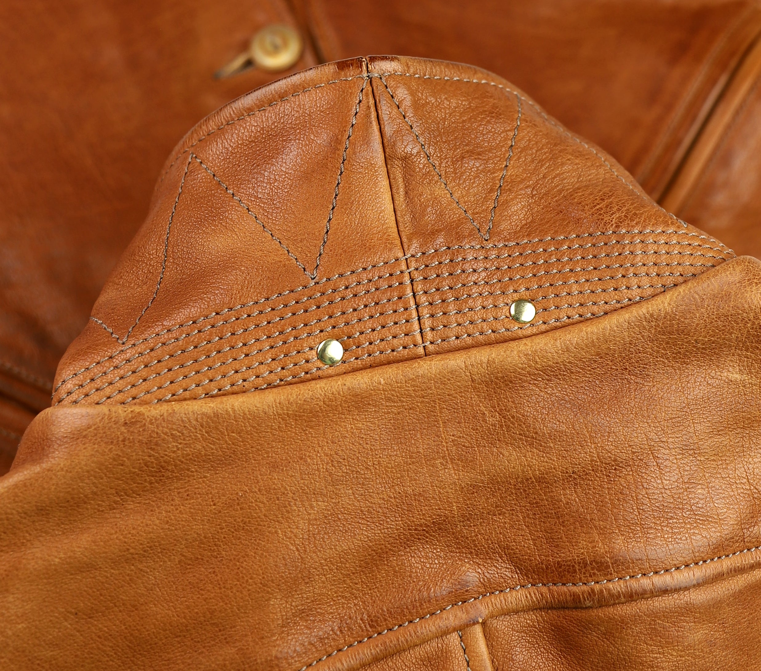 Thedi Hektor Half Belt, size Large, Cognac Buffalo