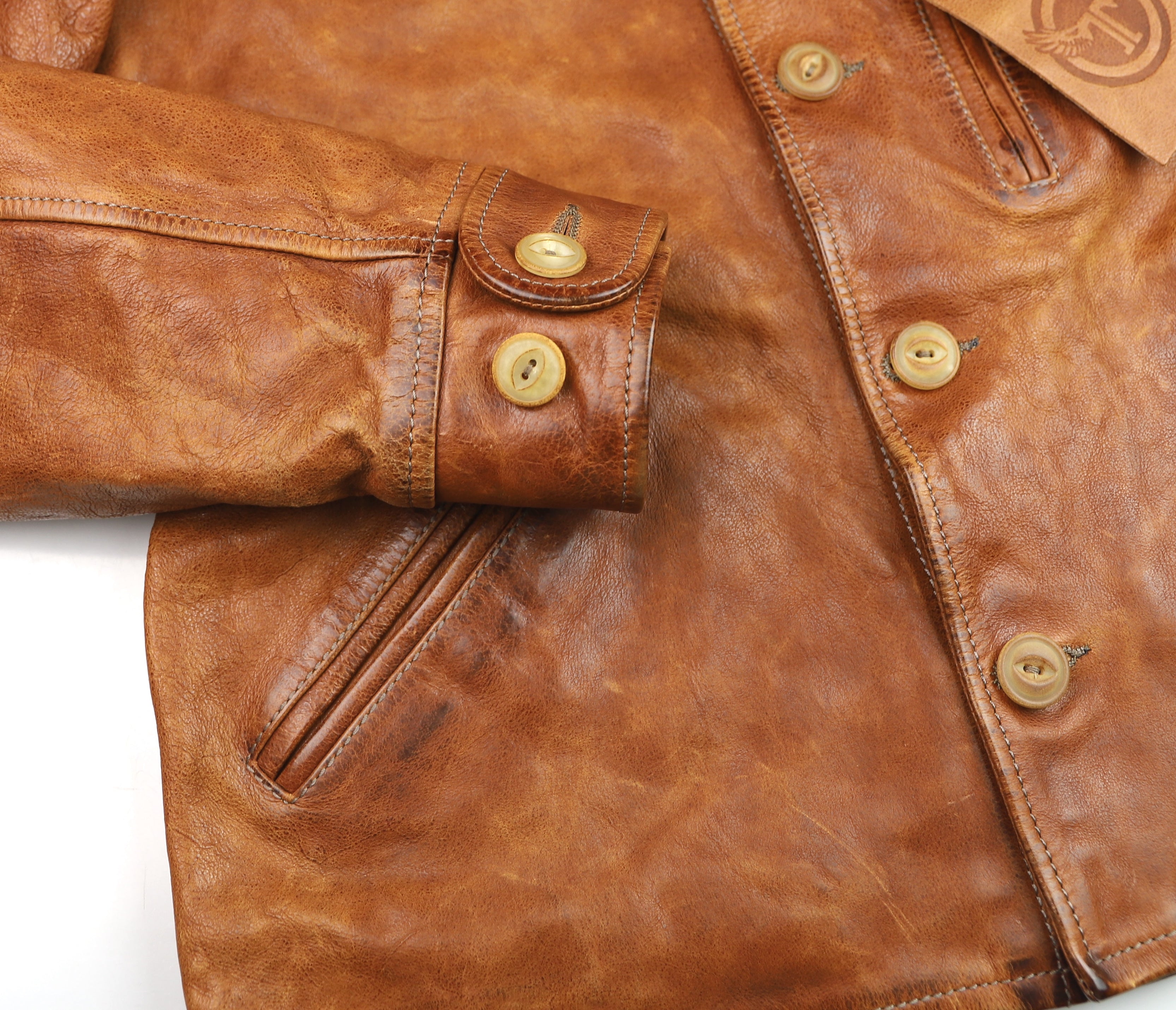 Thedi Hektor Half Belt, size XL, Cognac Toscano Buffalo