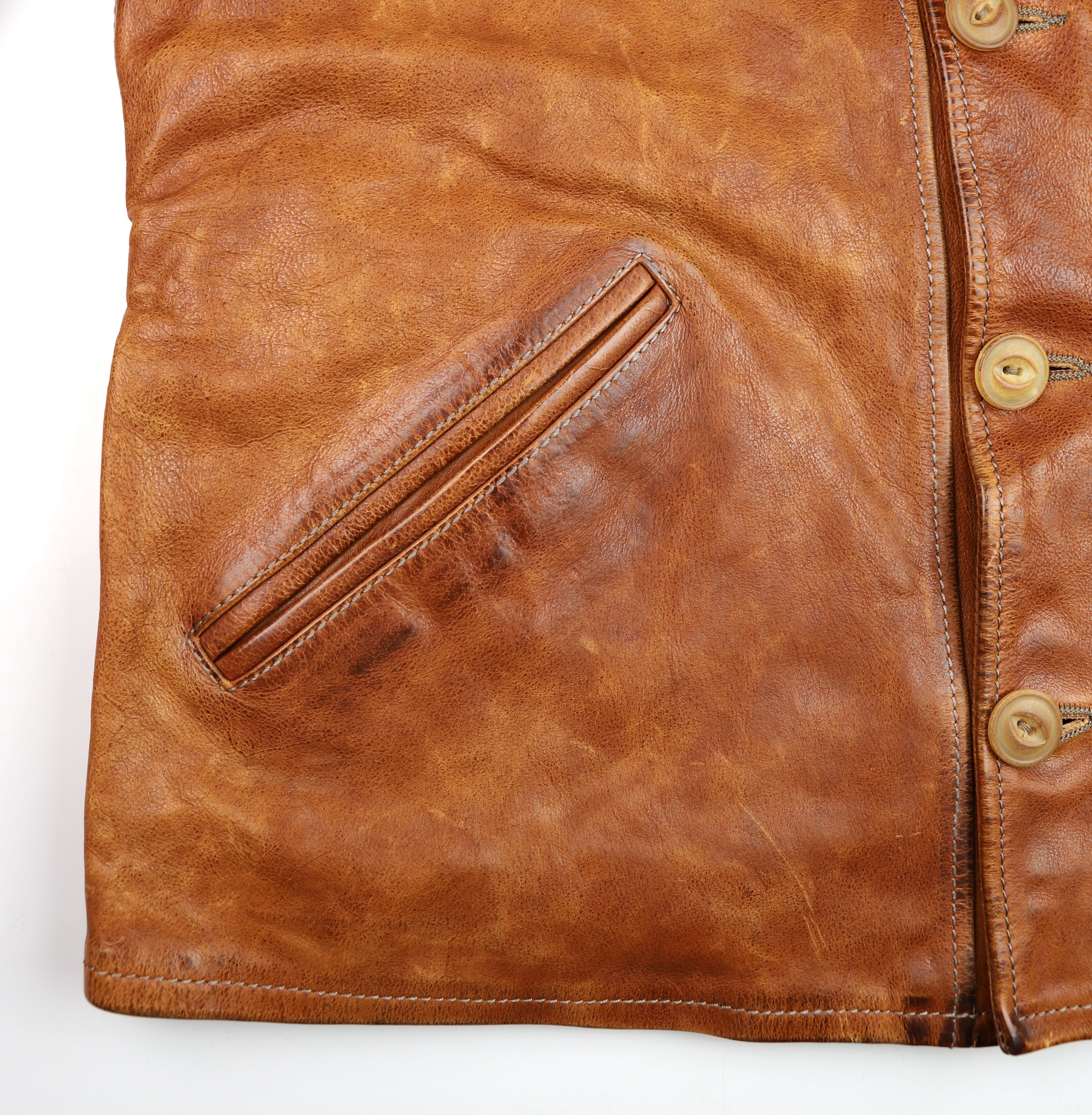 Thedi Hektor Half Belt, size XL, Cognac Toscano Buffalo