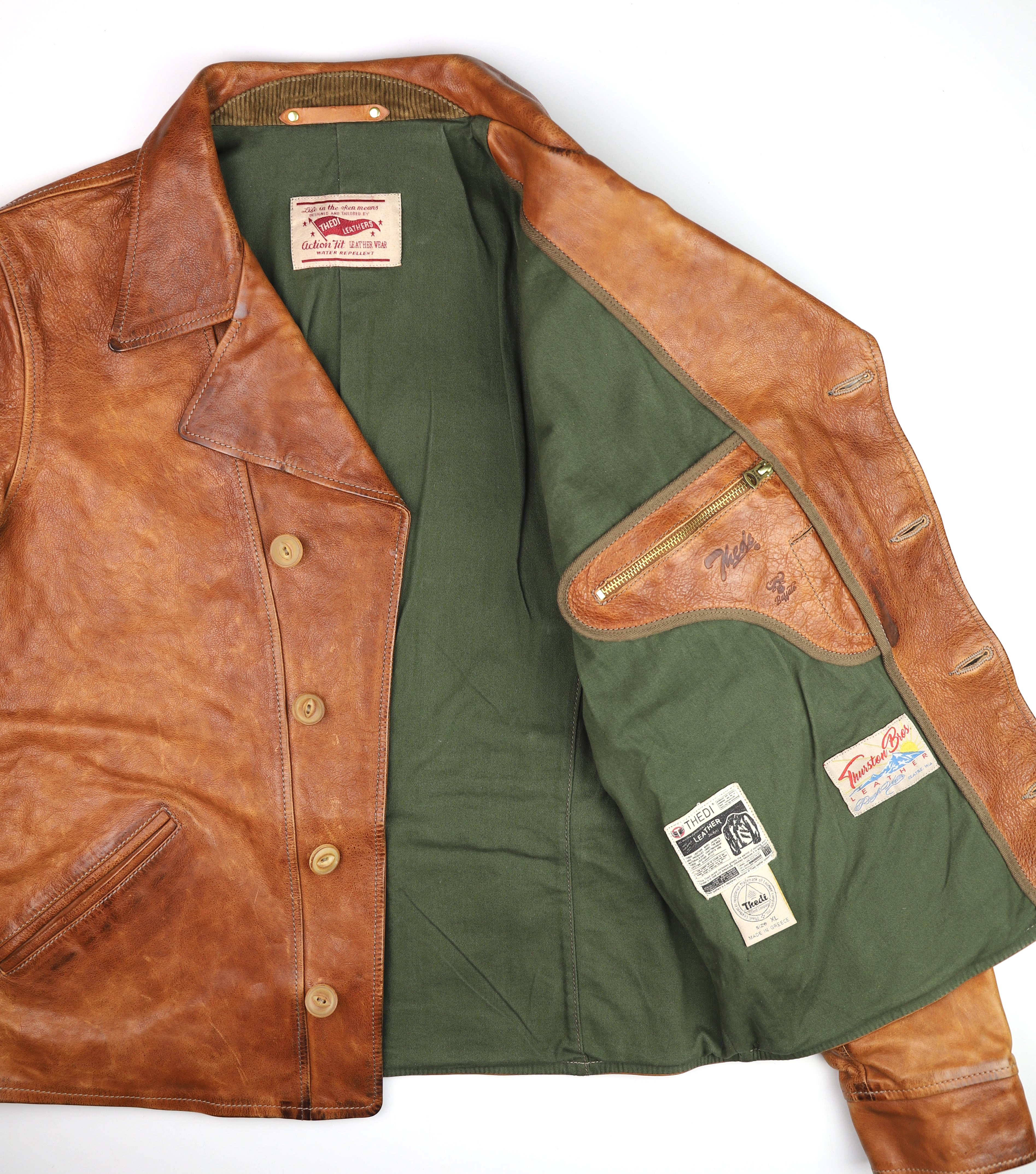 Thedi Hektor Half Belt, size XL, Cognac Toscano Buffalo