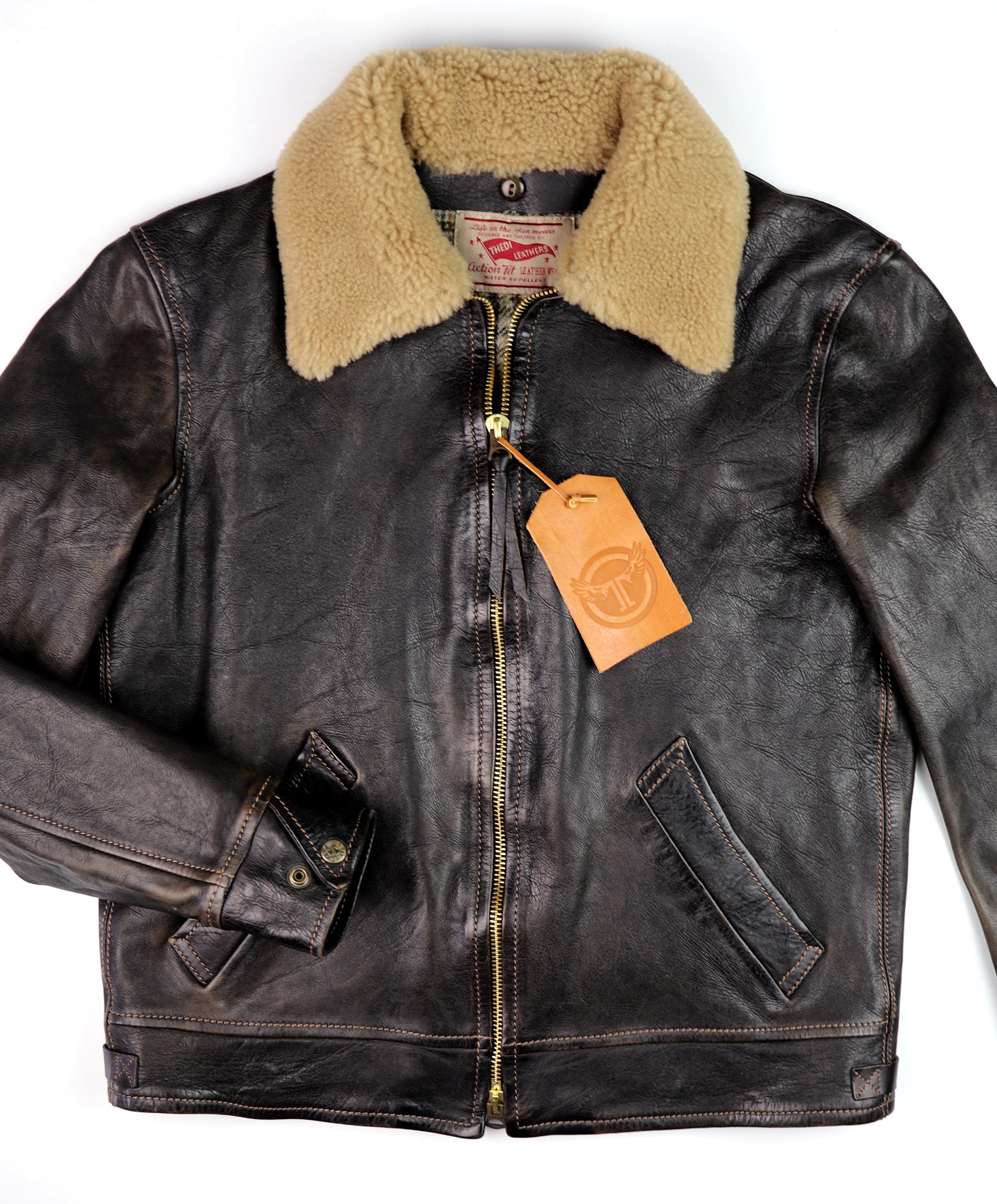 Thedi Idas Jacket, size Large, Black Teacore Bruciato