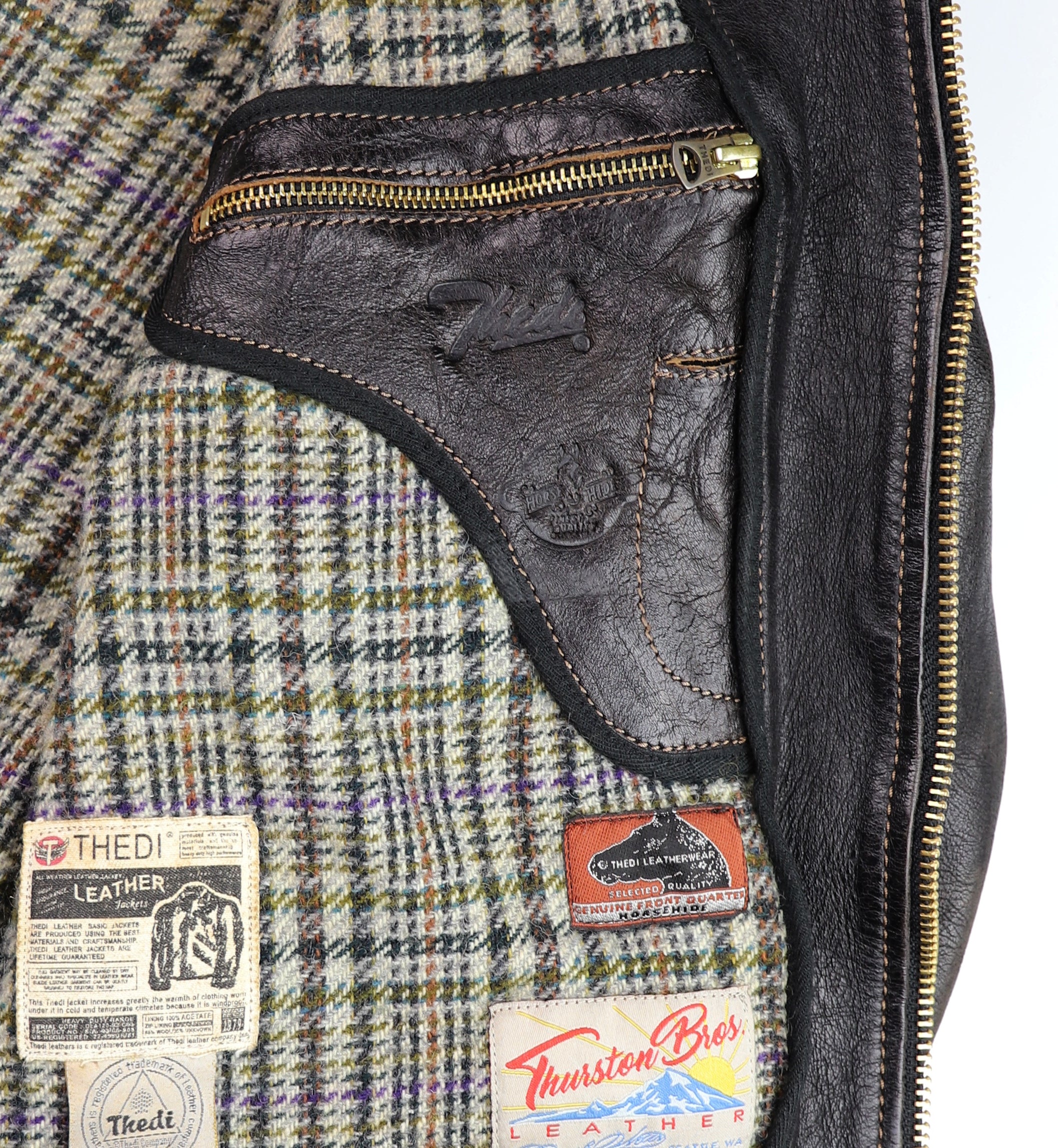 Thedi Idas Jacket, size Large, Black Teacore Bruciato