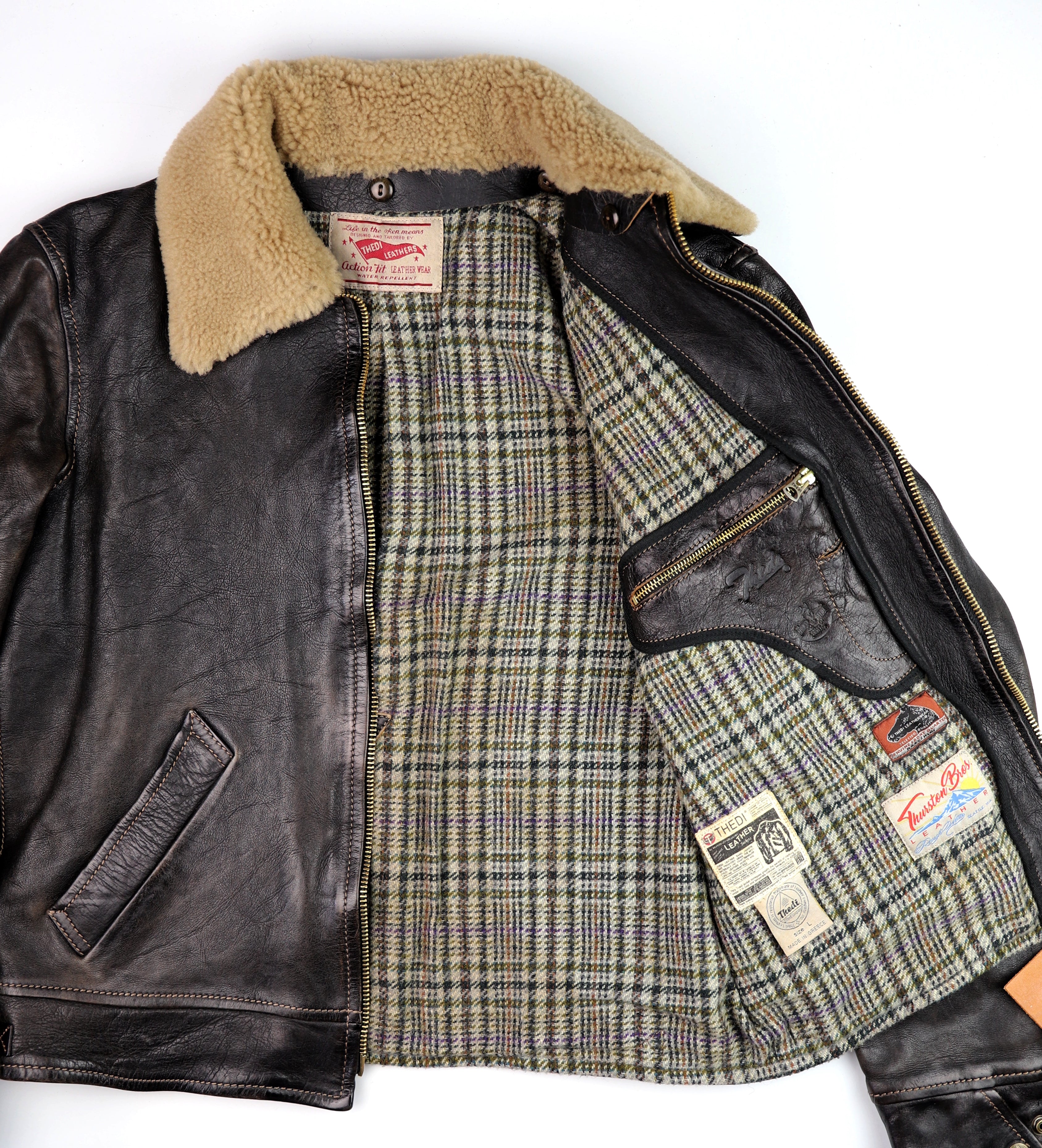 Thedi Idas Jacket, size Large, Black Teacore Bruciato