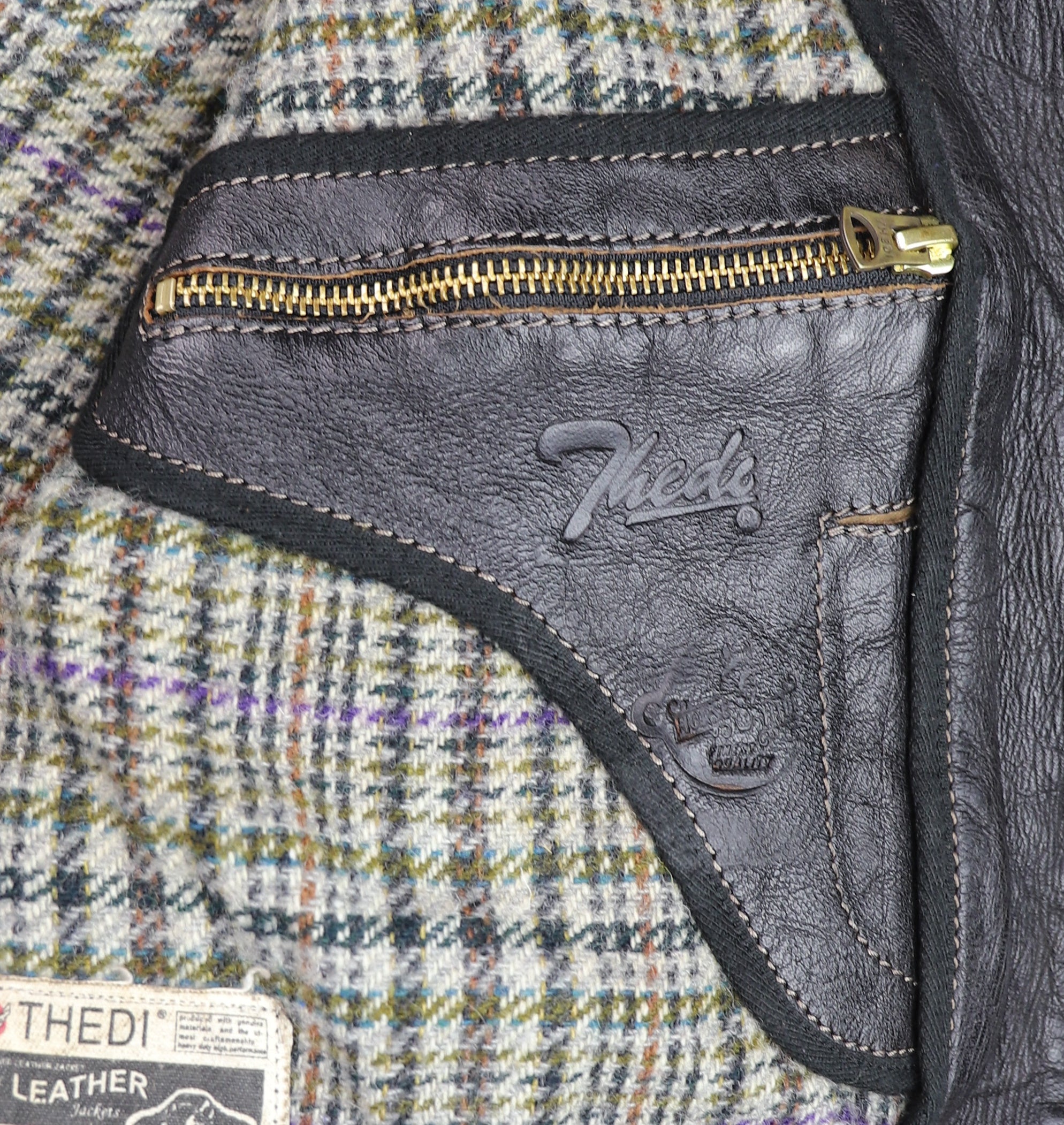 Thedi Idas Jacket, size Medium, Black Teacore Bruciato