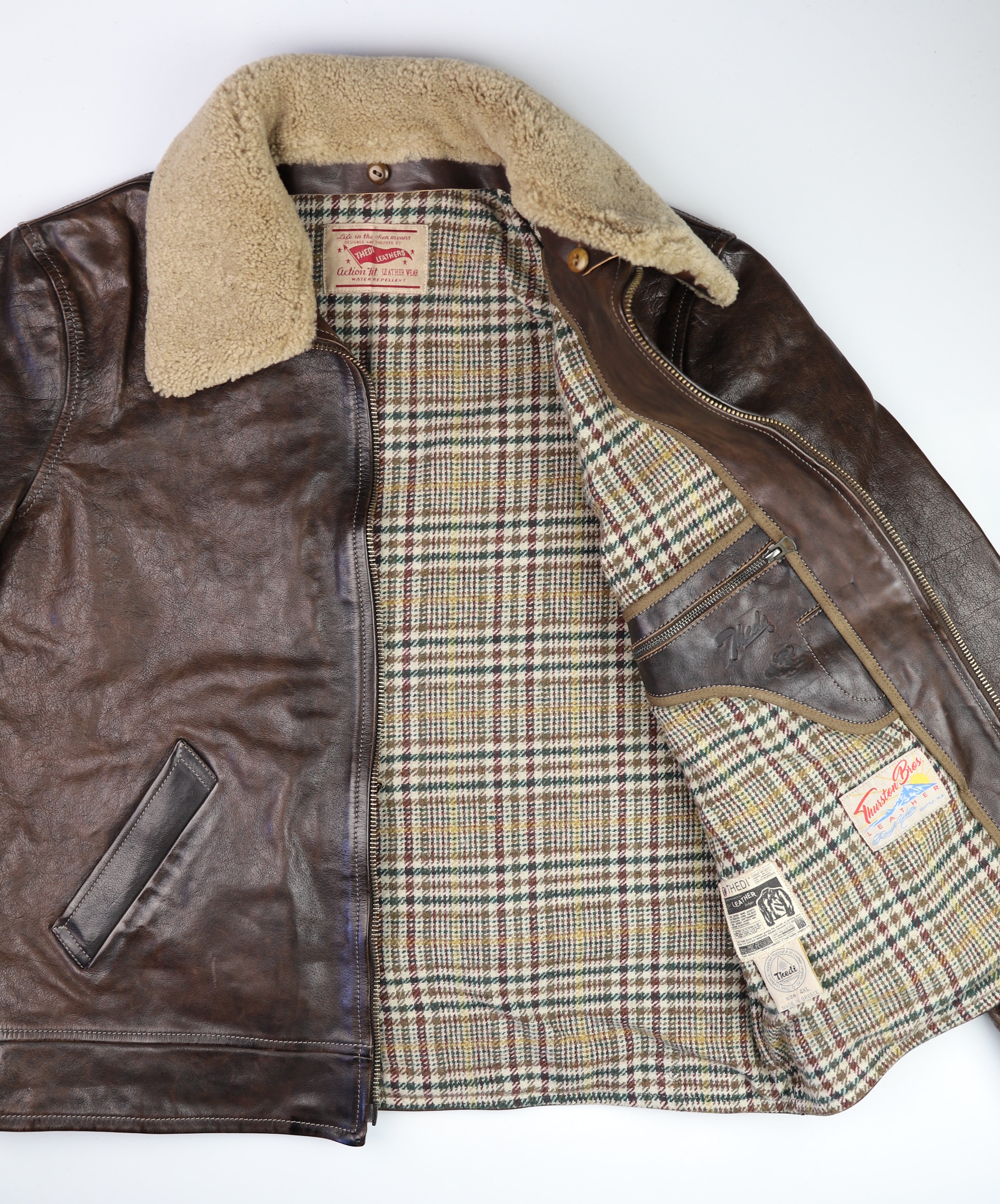 Thedi Idas Jacket, size 4XL, Espresso Toscano Buffalo